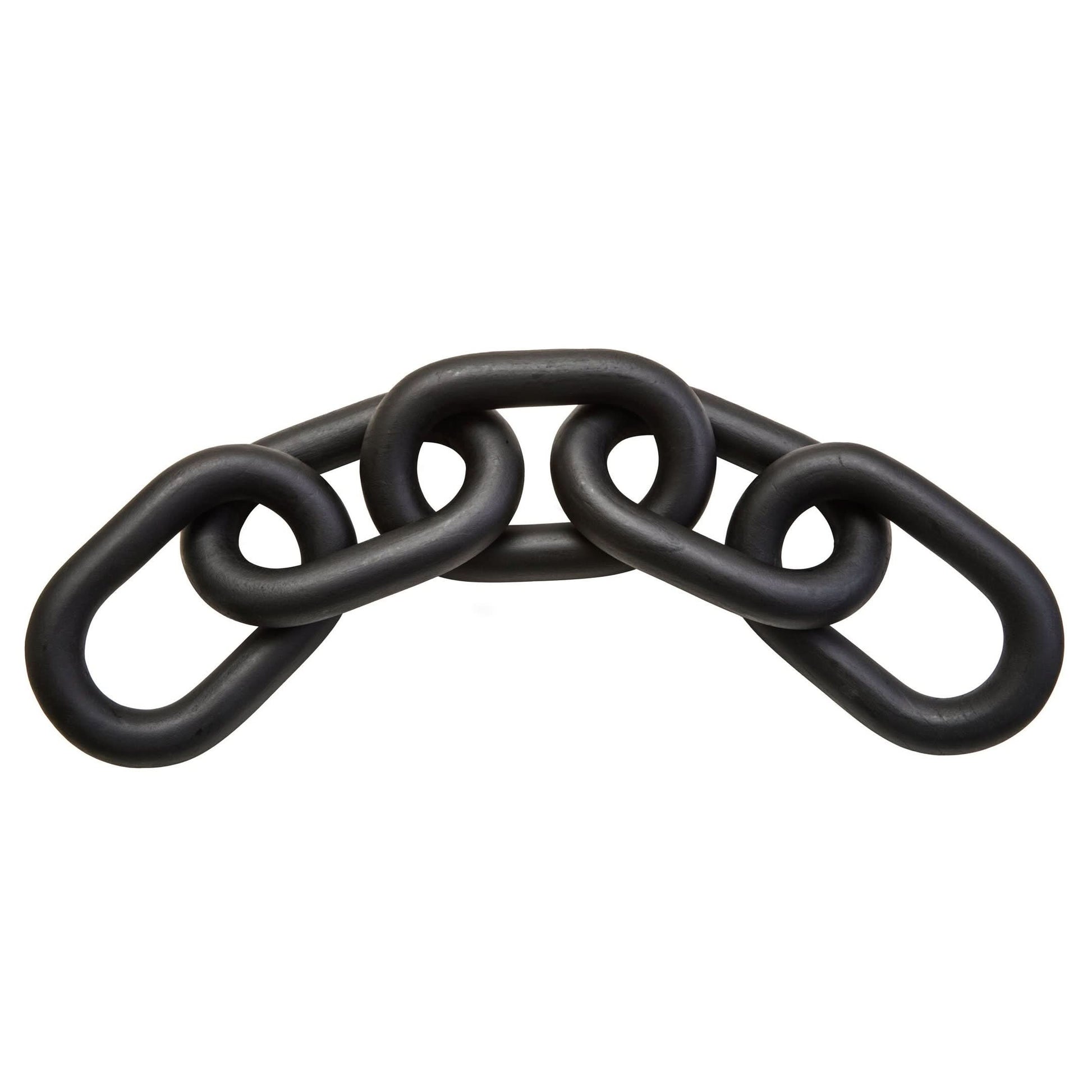 Cato Black Wood 5 Link Table Decor Chain   Nicholas John Interiors