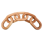 Cato Natural Wood 5 Link Table Decor Chain   Nicholas John Interiors