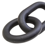 Cato Black Wood 2 Link Chain Decor   Nicholas John Interiors