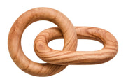 Cato Natural Wood 2 Link Chain Decor   Nicholas John Interiors