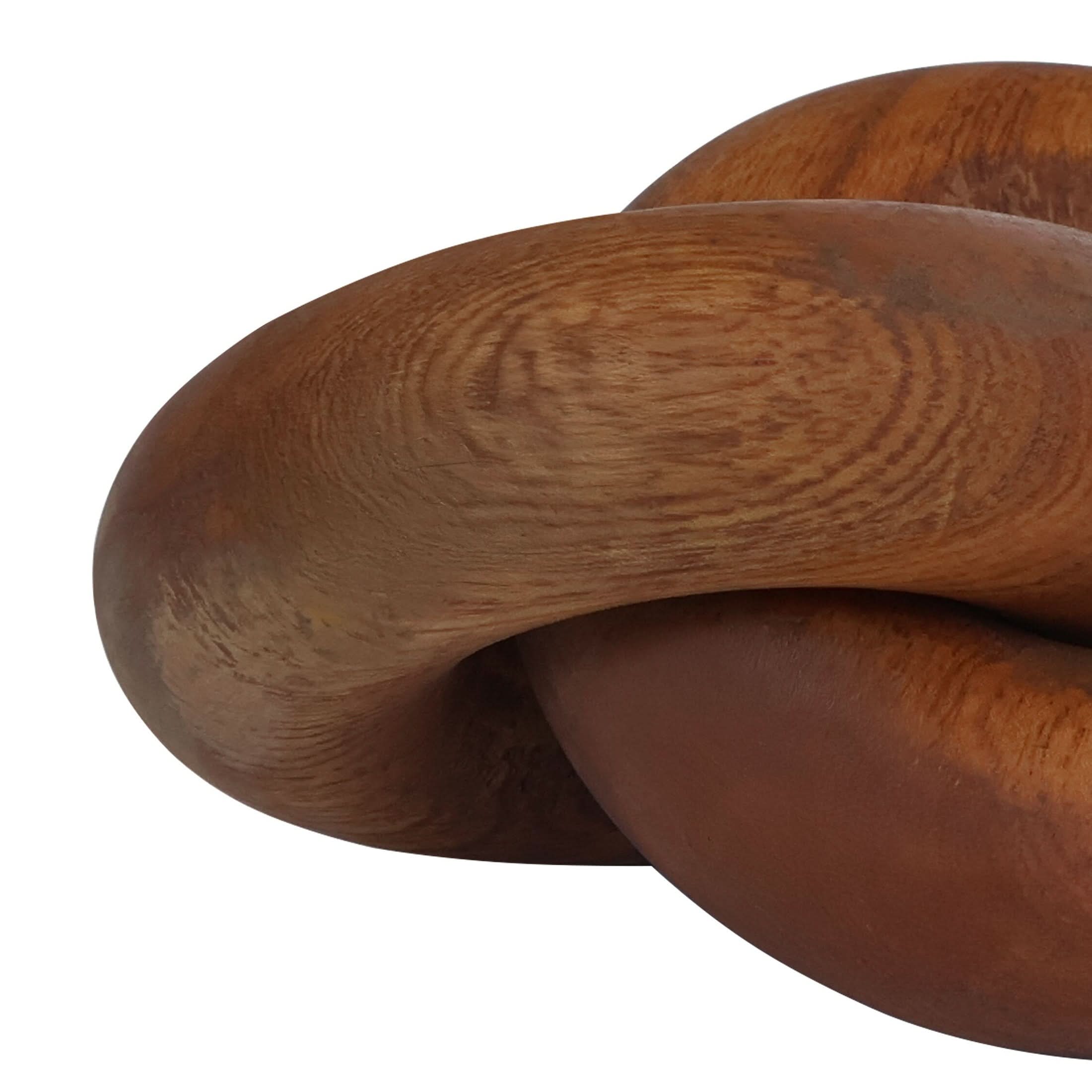 Cato Brown Wood Small Knot Decor   Nicholas John Interiors