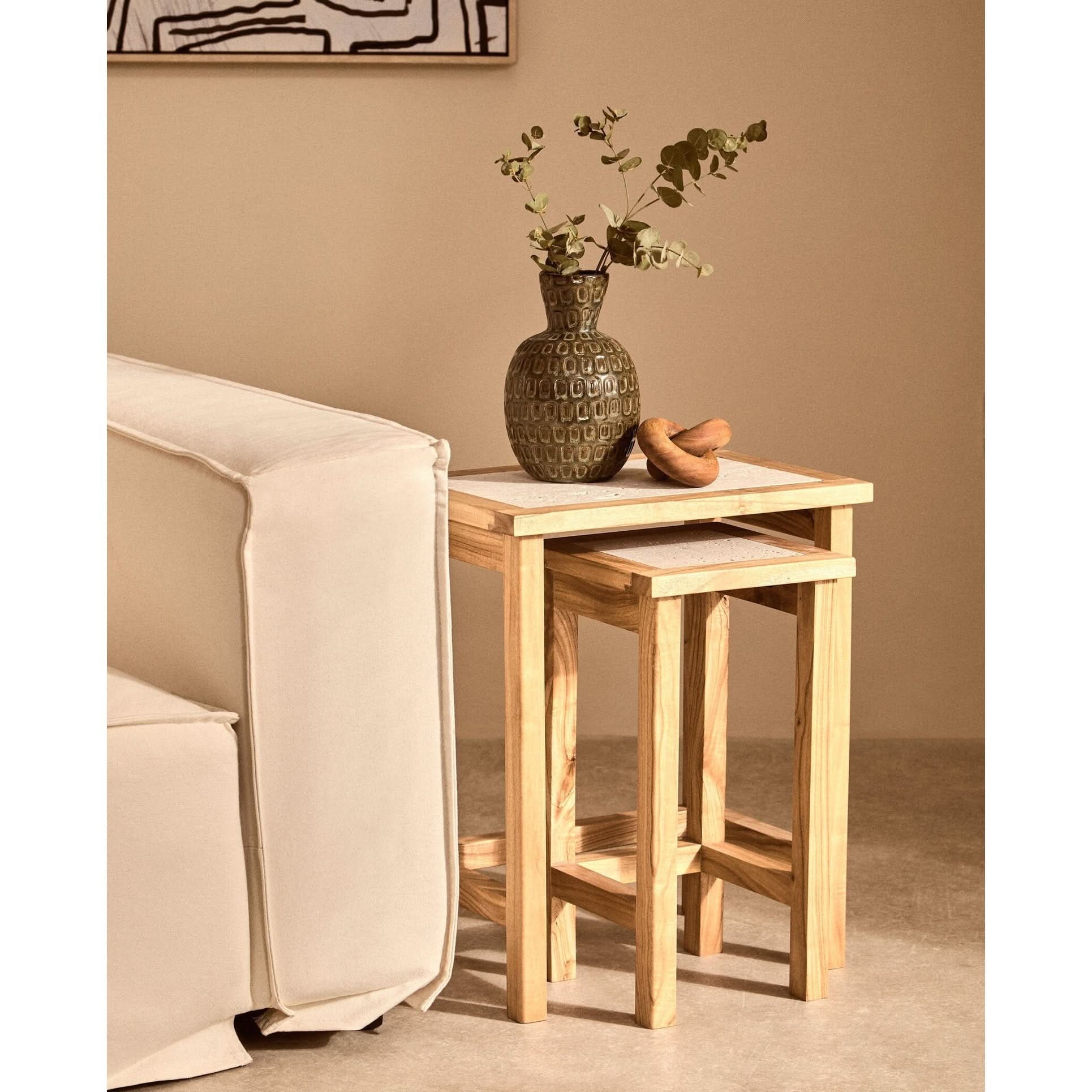 Cato Brown Wood Small Knot Decor   Nicholas John Interiors