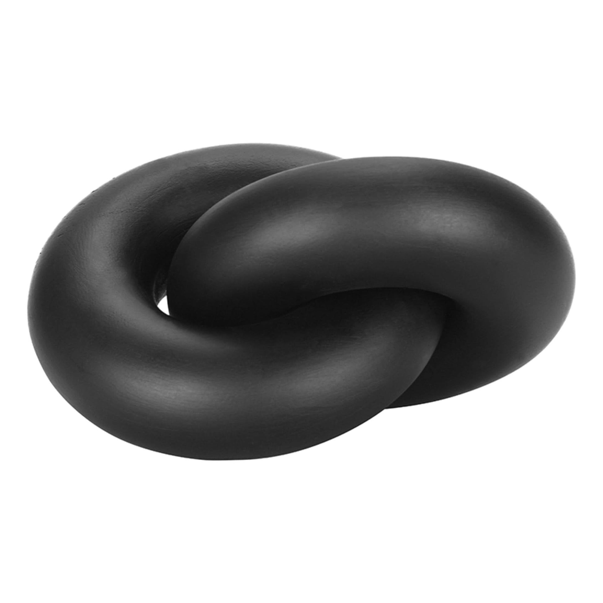 Cato Black Wood Small Knot Decor   Nicholas John Interiors