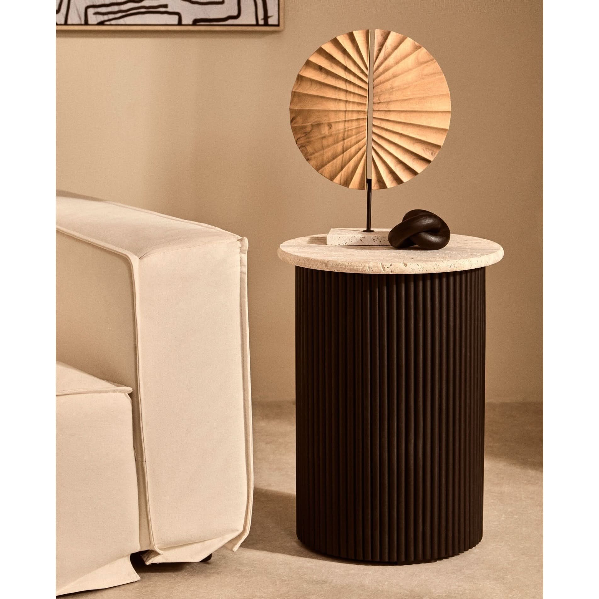 Cato Black Wood Small Knot Decor   Nicholas John Interiors