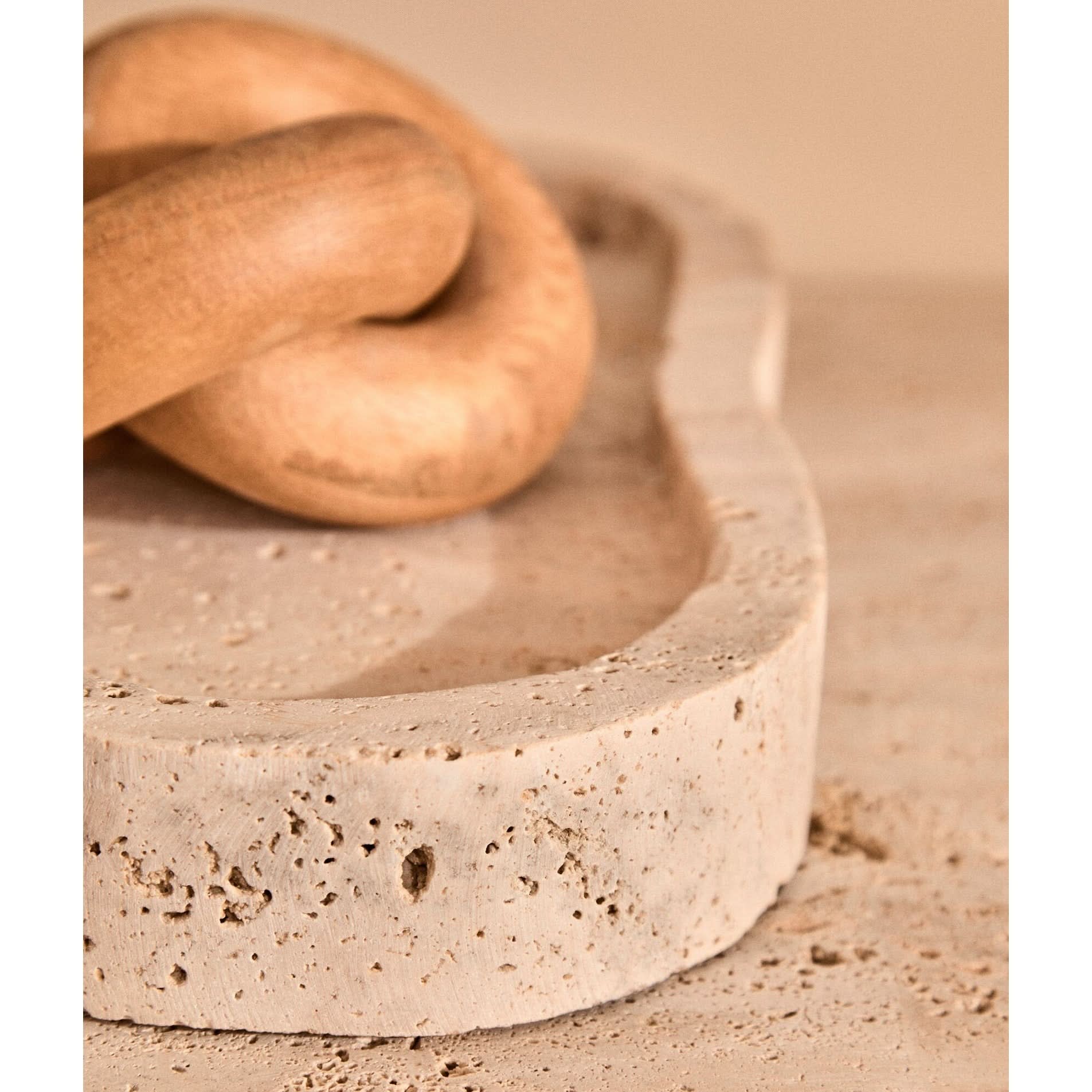 Cato Natural Wood Small Knot Decor   Nicholas John Interiors