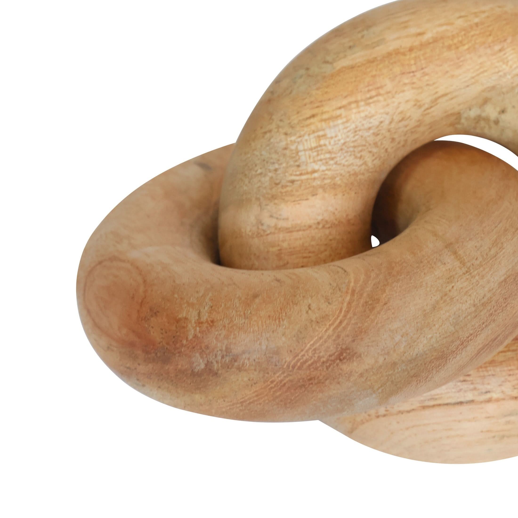 Cato Natural Wood Small Knot Decor   Nicholas John Interiors