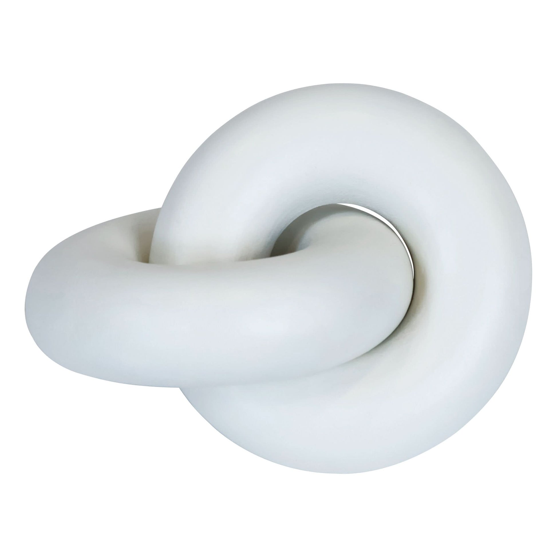 Cato White Wood Small Knot Decor   Nicholas John Interiors