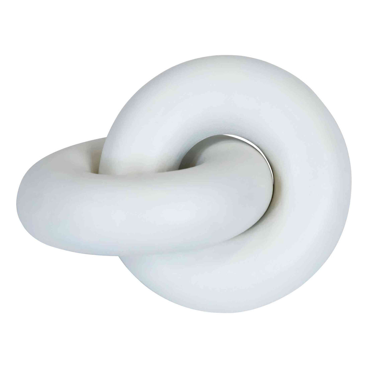 Cato White Wood Small Knot Decor   Nicholas John Interiors