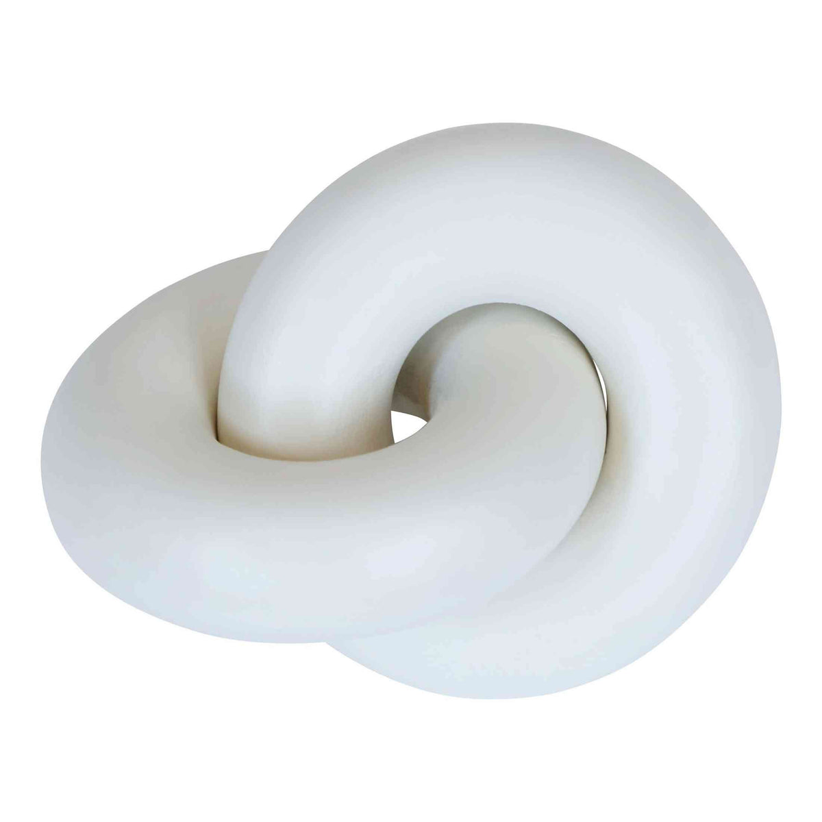 Cato White Wood Small Knot Decor   Nicholas John Interiors