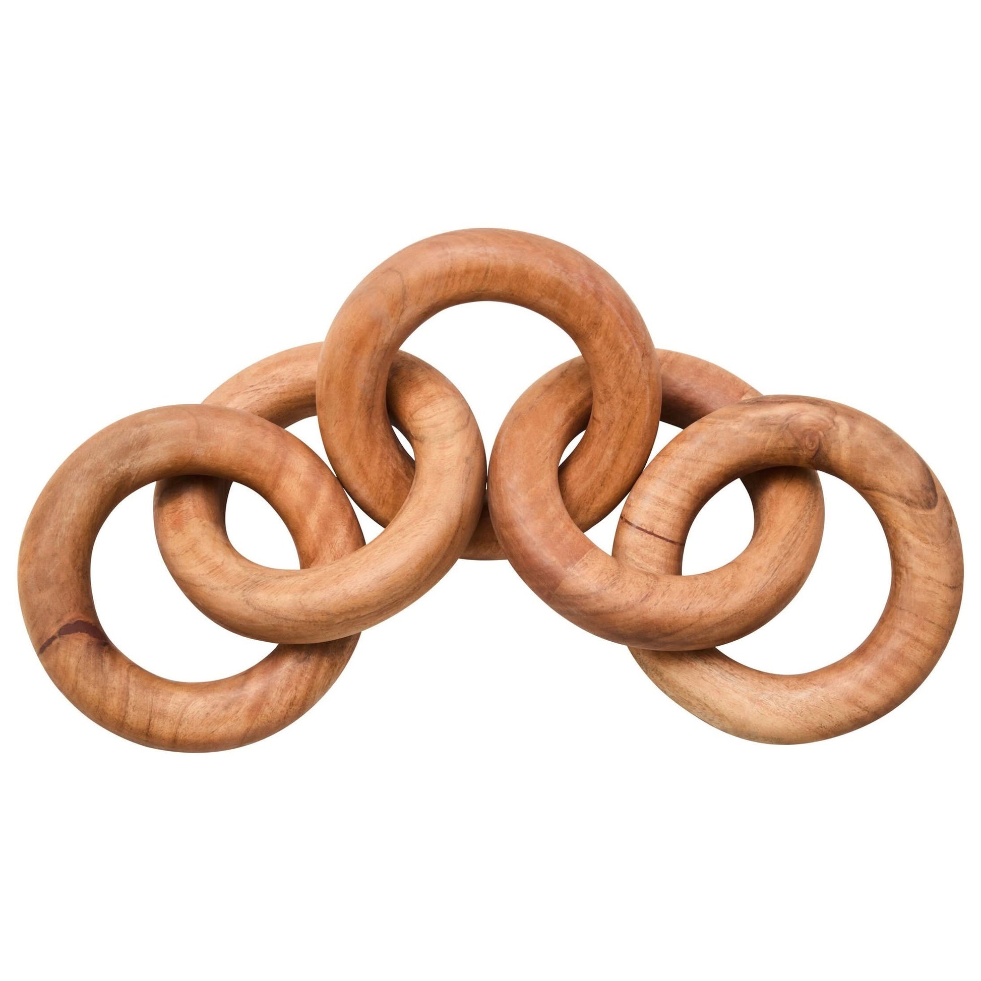 Cato Natural Wooden 5 Link Floor Decor Chain   Nicholas John Interiors