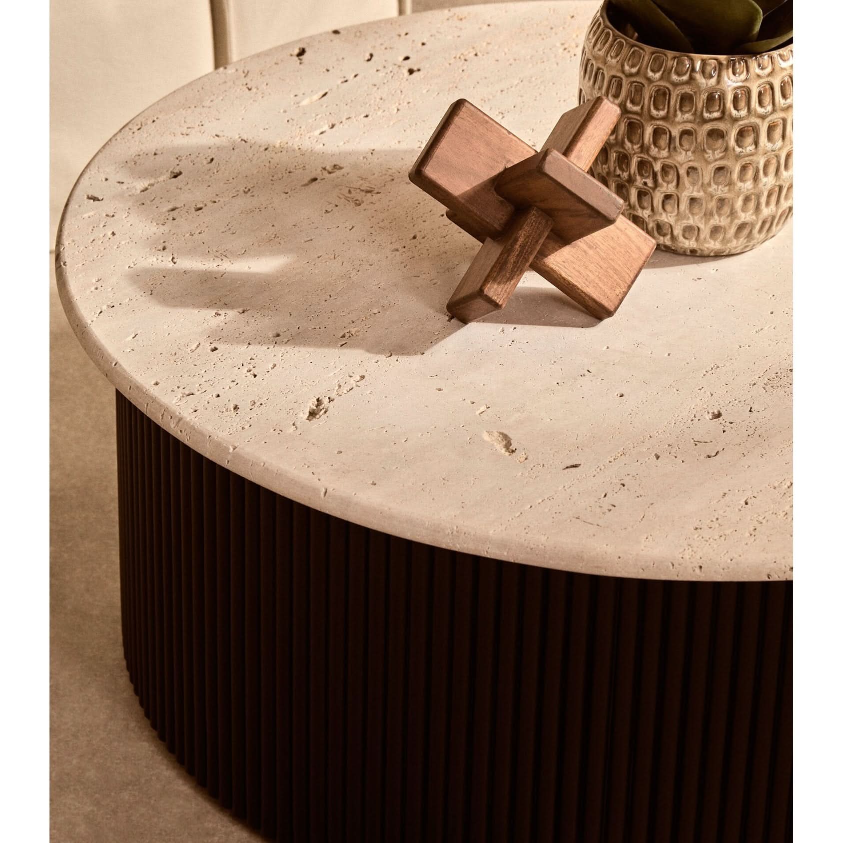 Cato Brown Wood Sculpture   Nicholas John Interiors