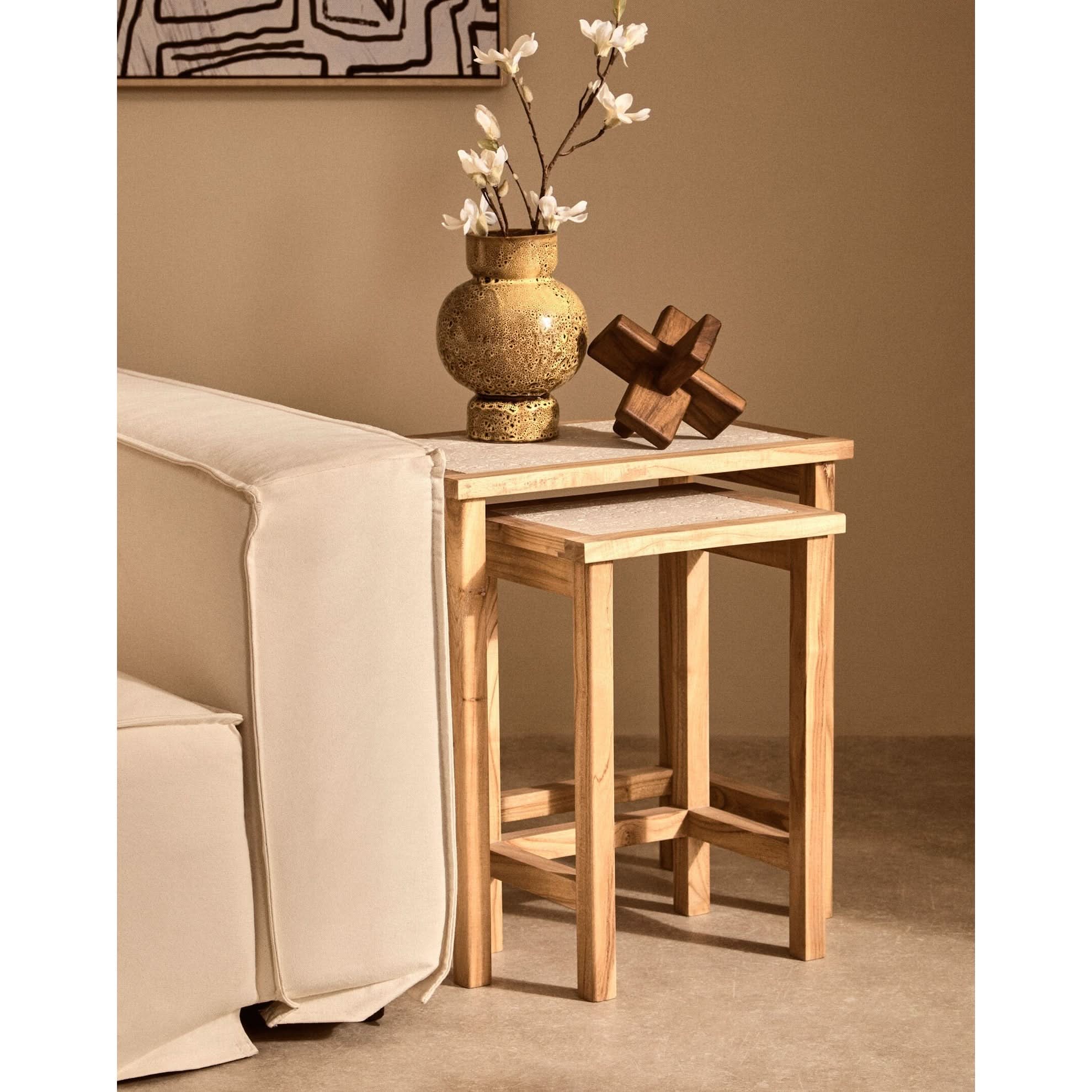 Cato Brown Wood Sculpture   Nicholas John Interiors