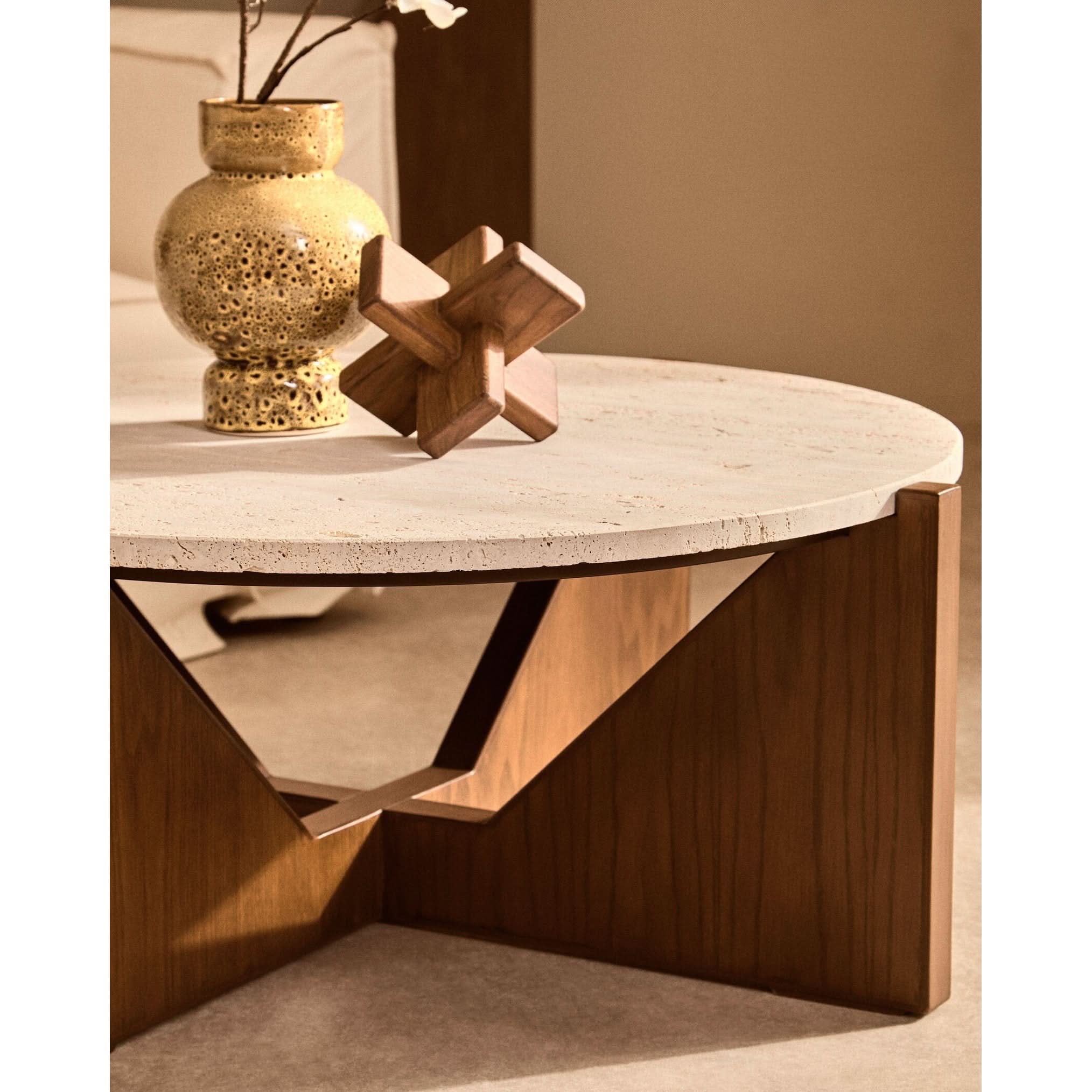 Cato Brown Wood Sculpture   Nicholas John Interiors