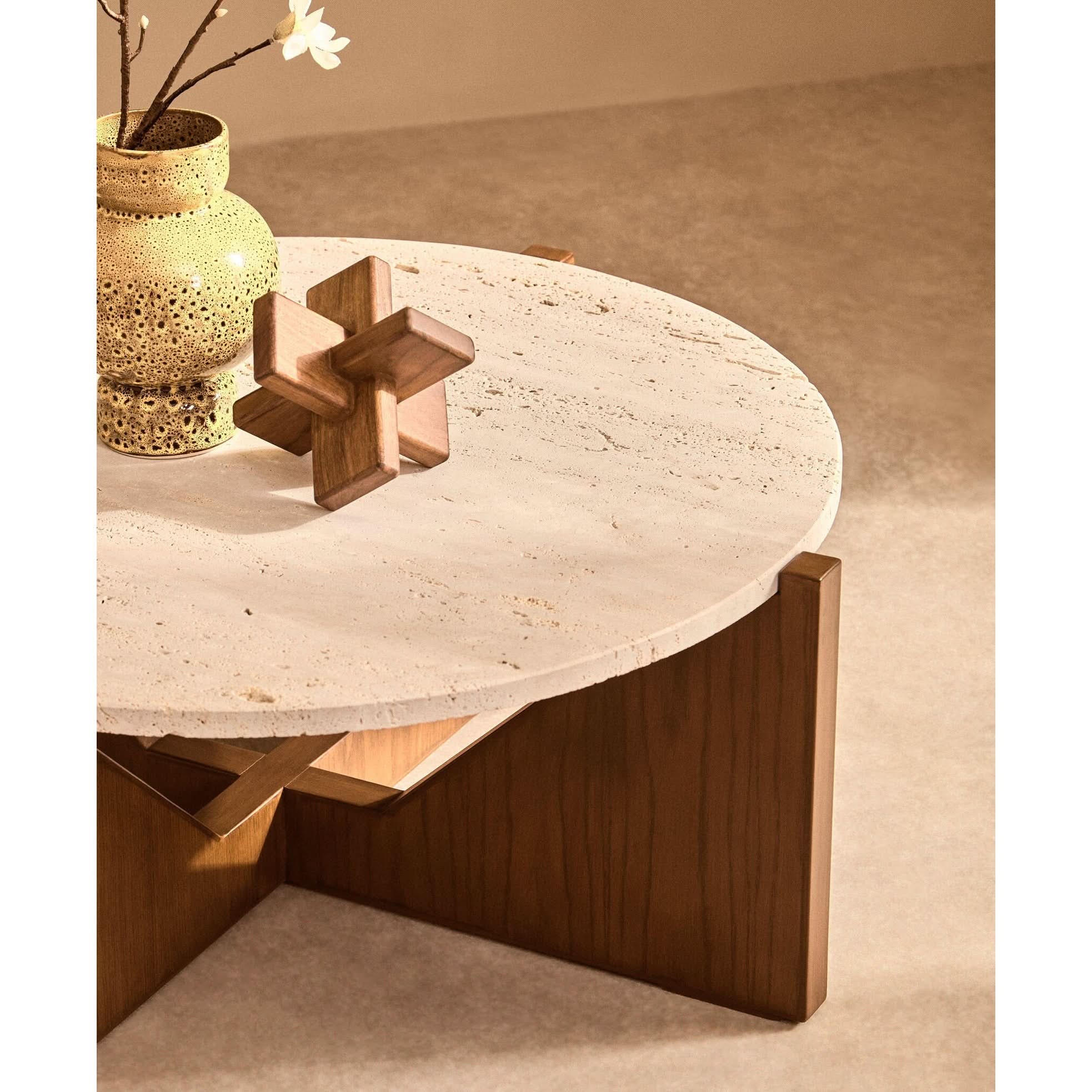 Cato Brown Wood Sculpture   Nicholas John Interiors