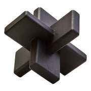 Cato Black Wood Sculpture   Nicholas John Interiors