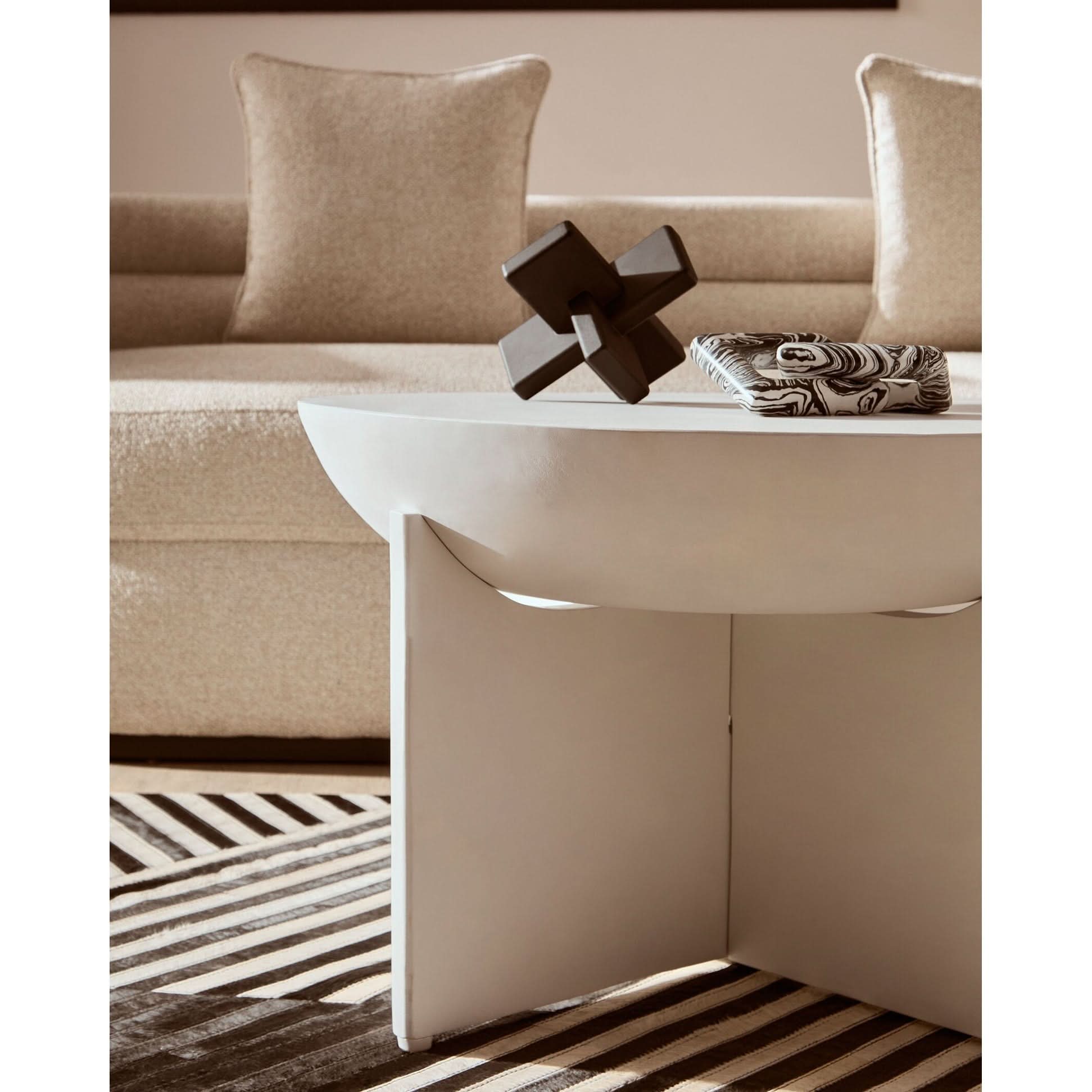 Cato Black Wood Sculpture   Nicholas John Interiors