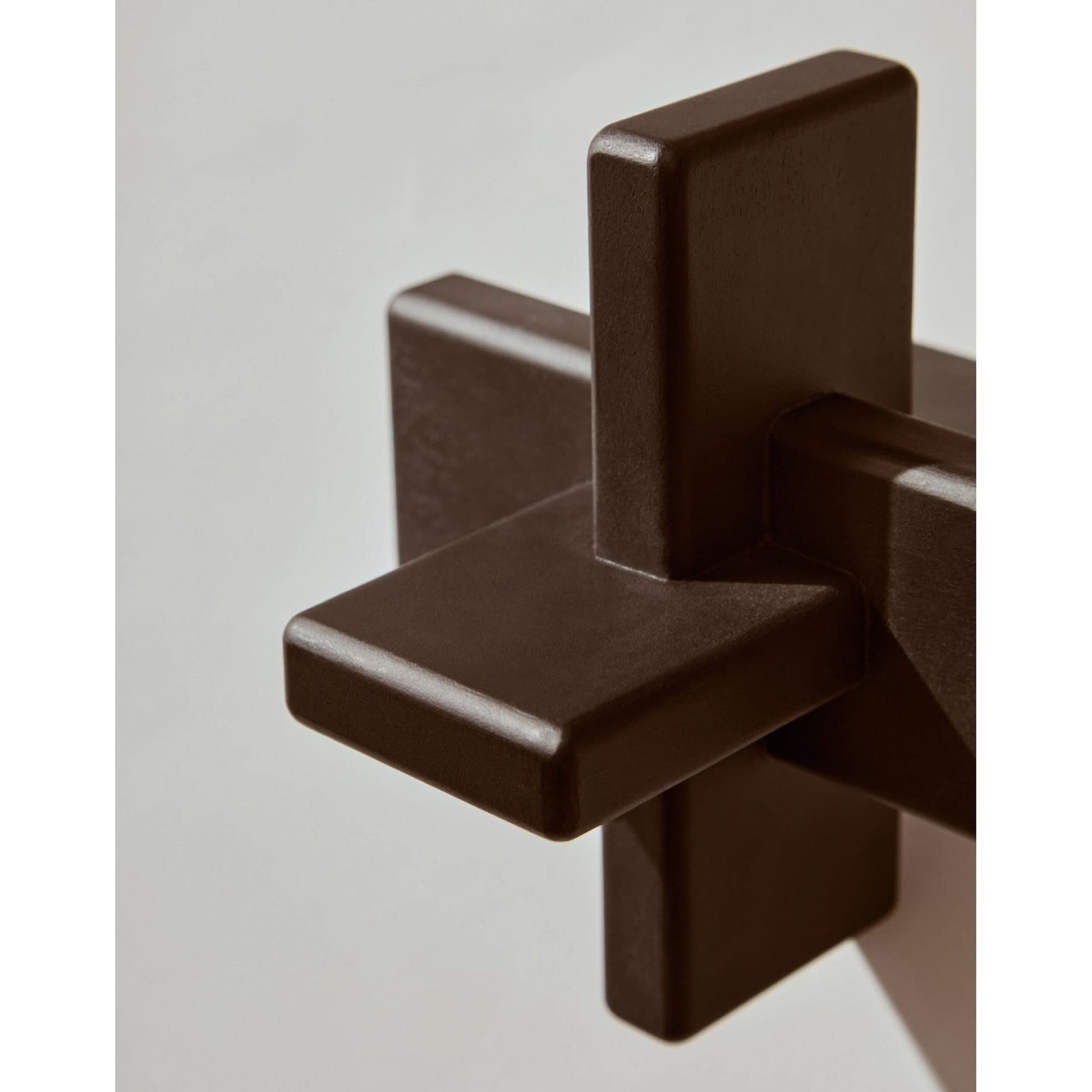 Cato Black Wood Sculpture   Nicholas John Interiors