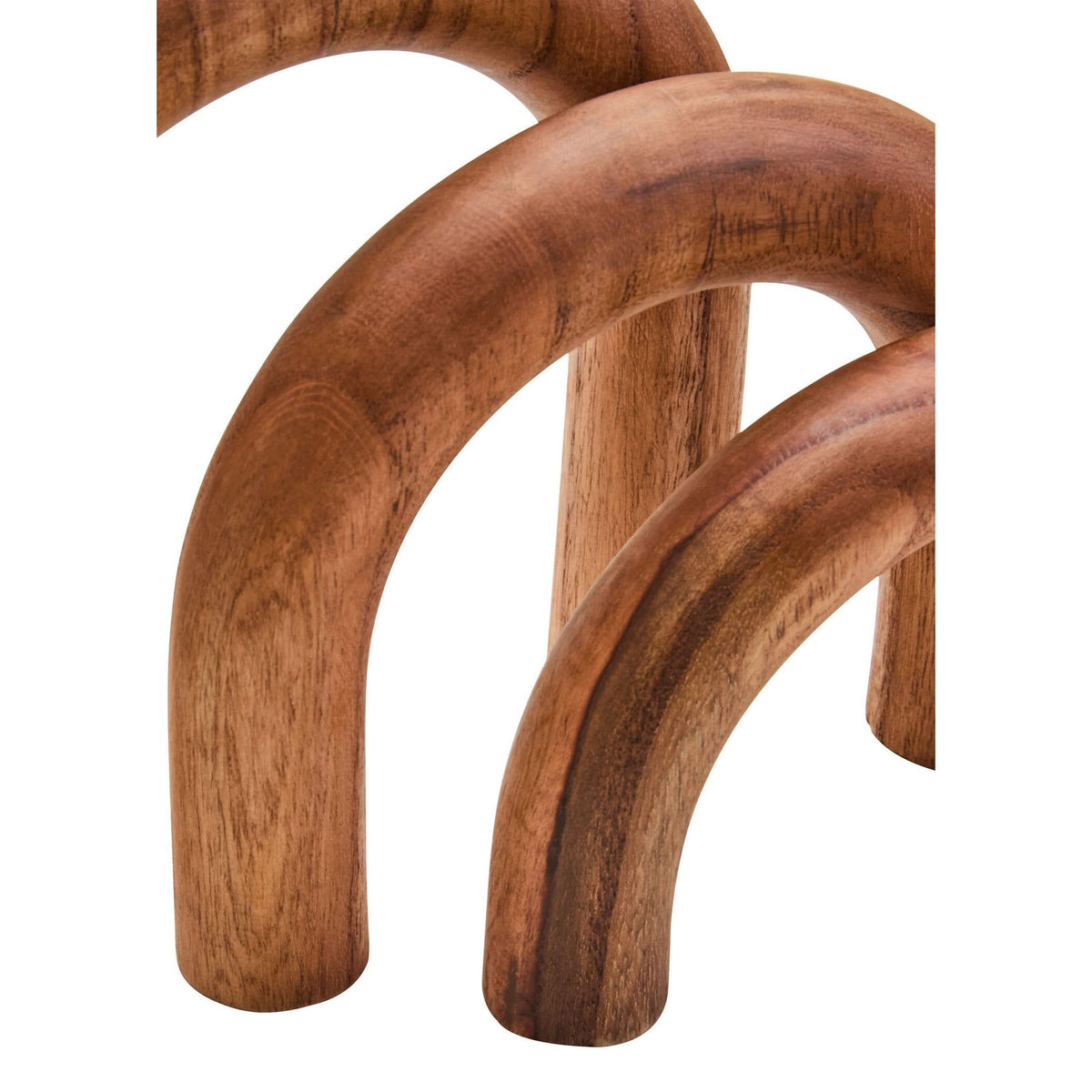 Cato Natural Wood Arch Sculpture   Nicholas John Interiors