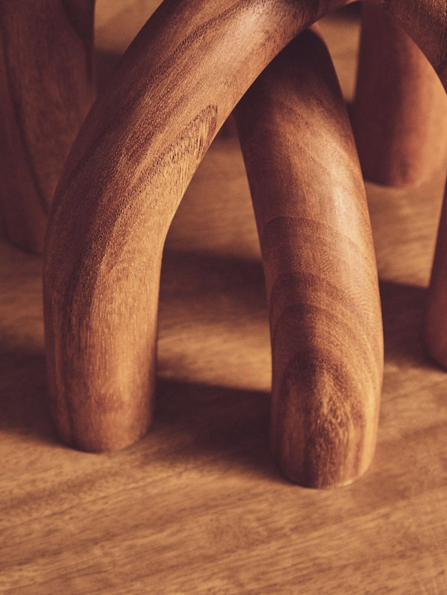 Cato Natural Wood Arch Sculpture   Nicholas John Interiors