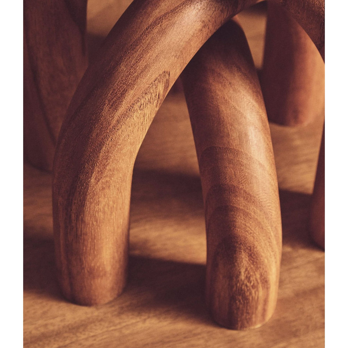 Cato Natural Wood Arch Sculpture   Nicholas John Interiors