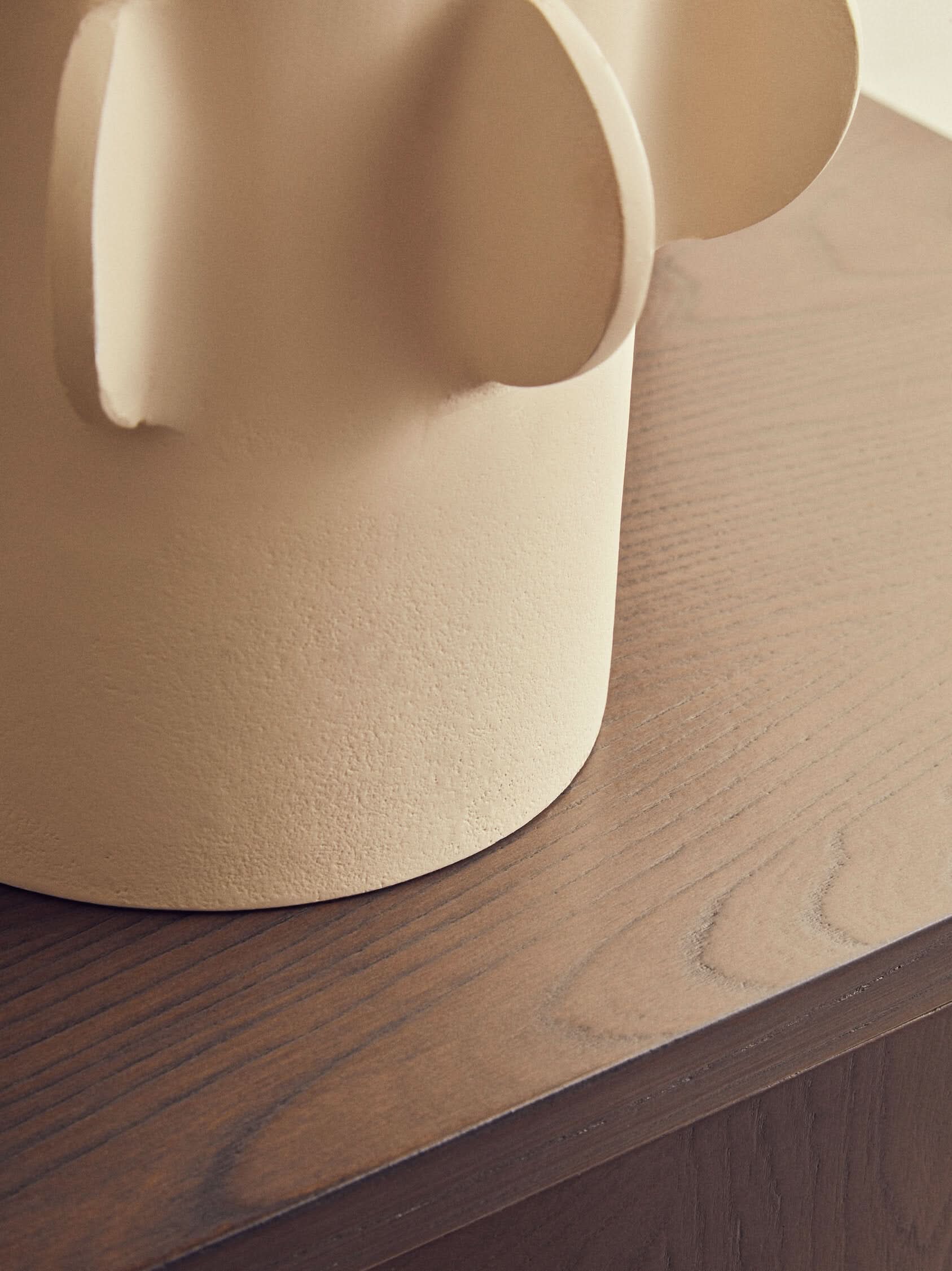 Prato Small Round Textured Cream Box   Nicholas John Interiors
