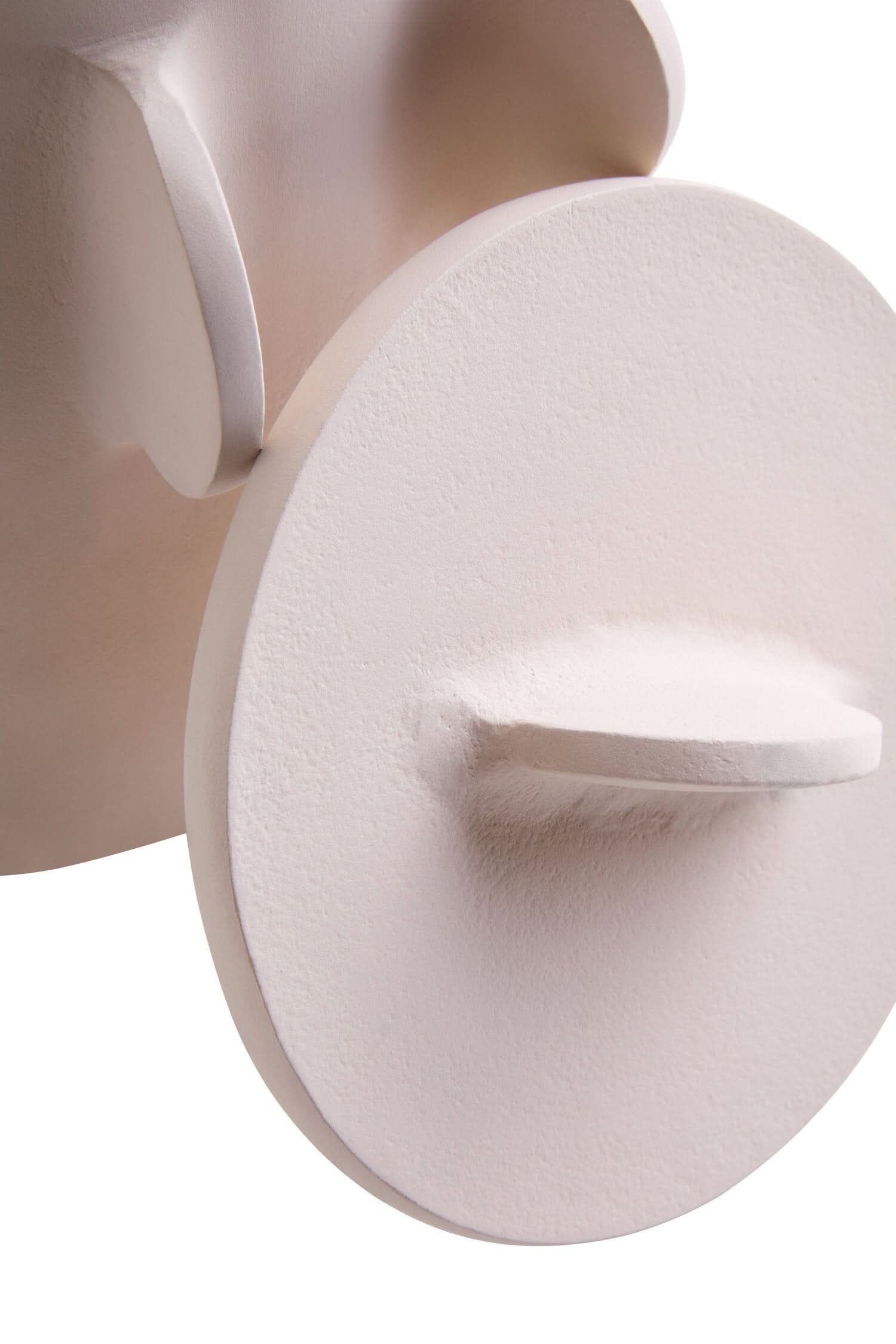 Prato Small Round Textured Cream Box   Nicholas John Interiors