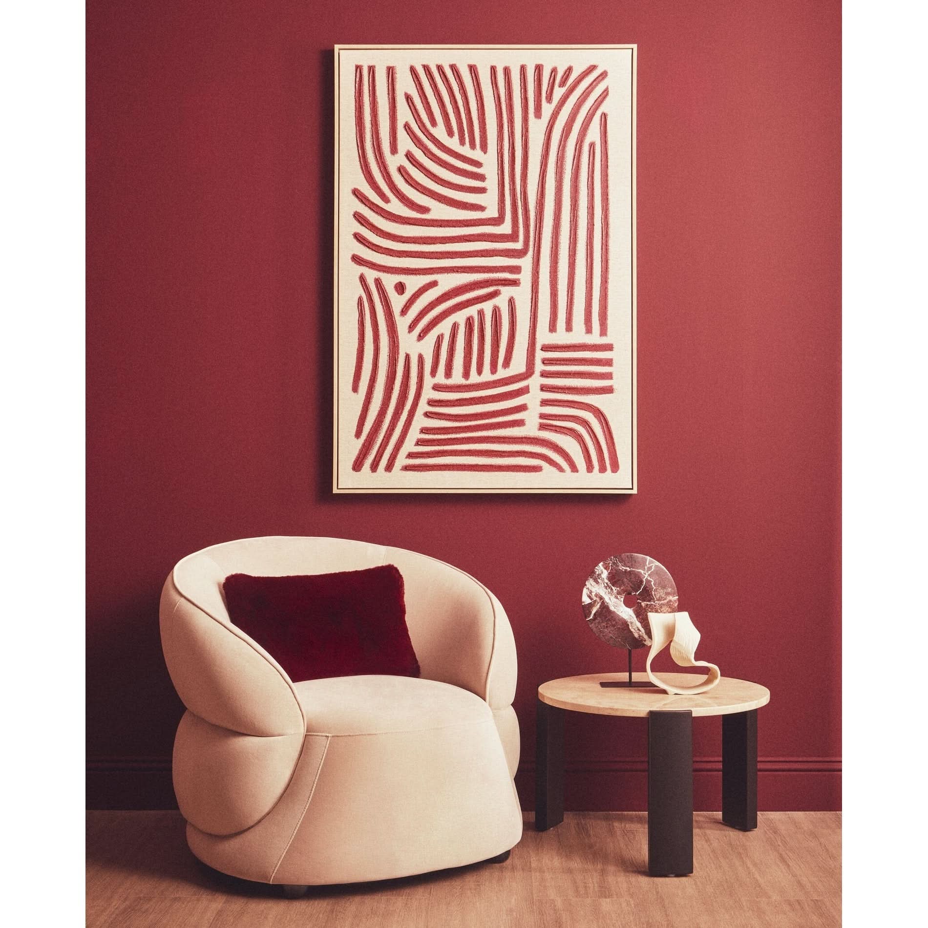 Prato Small Cream Abstract Swirl Sculpture   Nicholas John Interiors