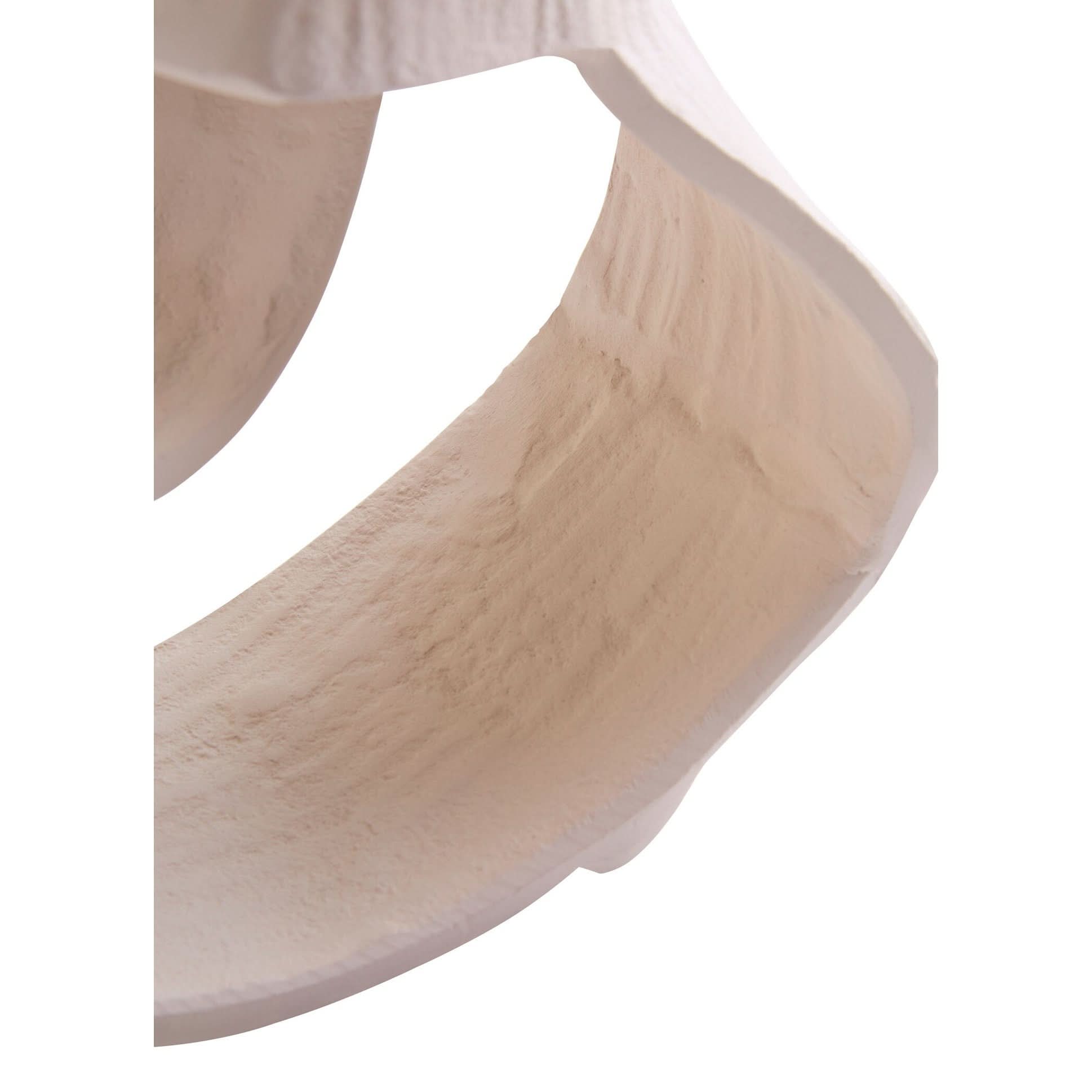 Prato Small Cream Abstract Swirl Sculpture   Nicholas John Interiors