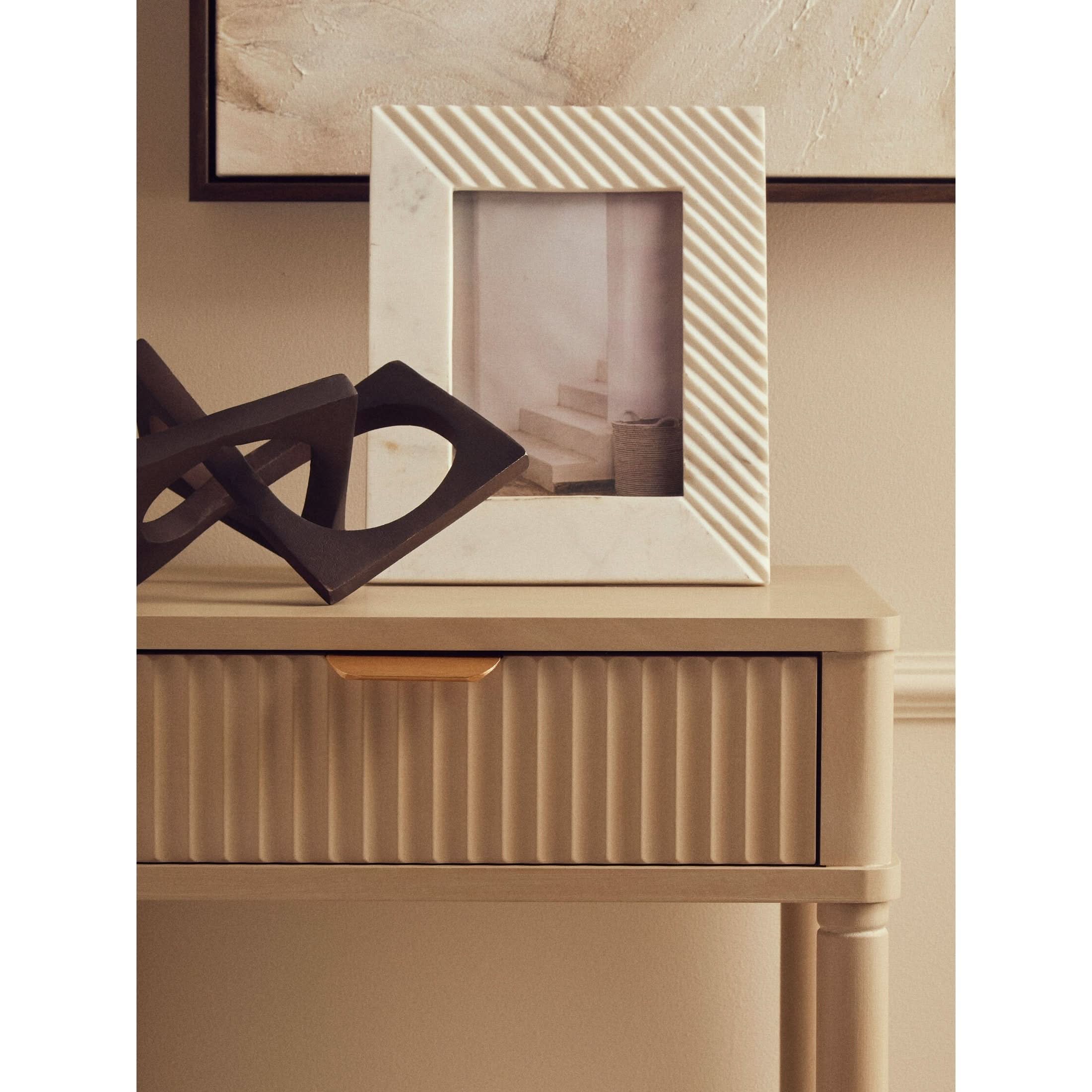 Prato Brown Finish Square Knot Sculpture   Nicholas John Interiors
