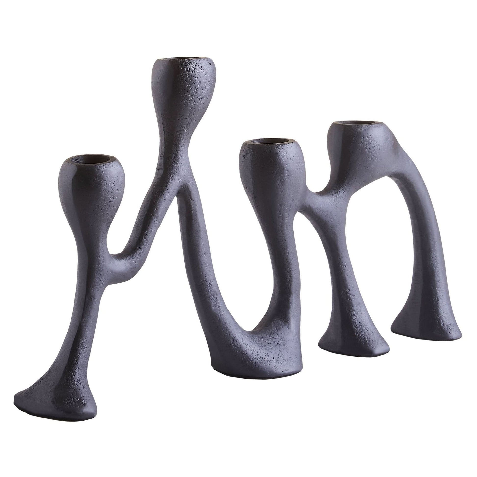 Prato Four Light Black Candle Holder   Nicholas John Interiors