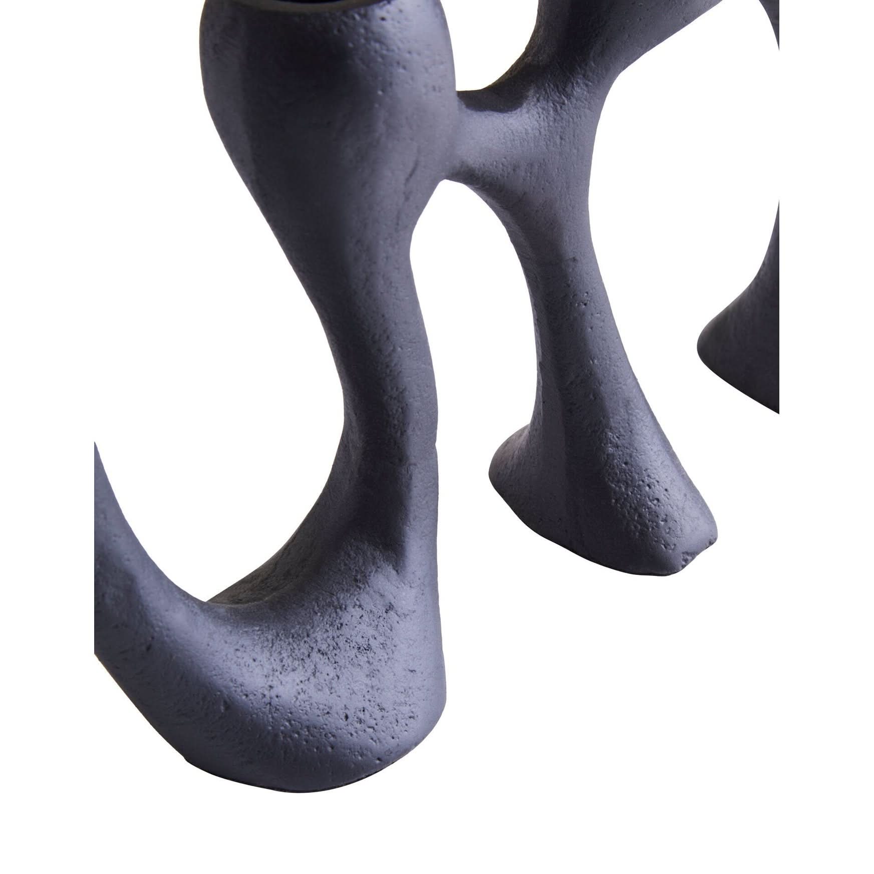 Prato Four Light Black Candle Holder   Nicholas John Interiors