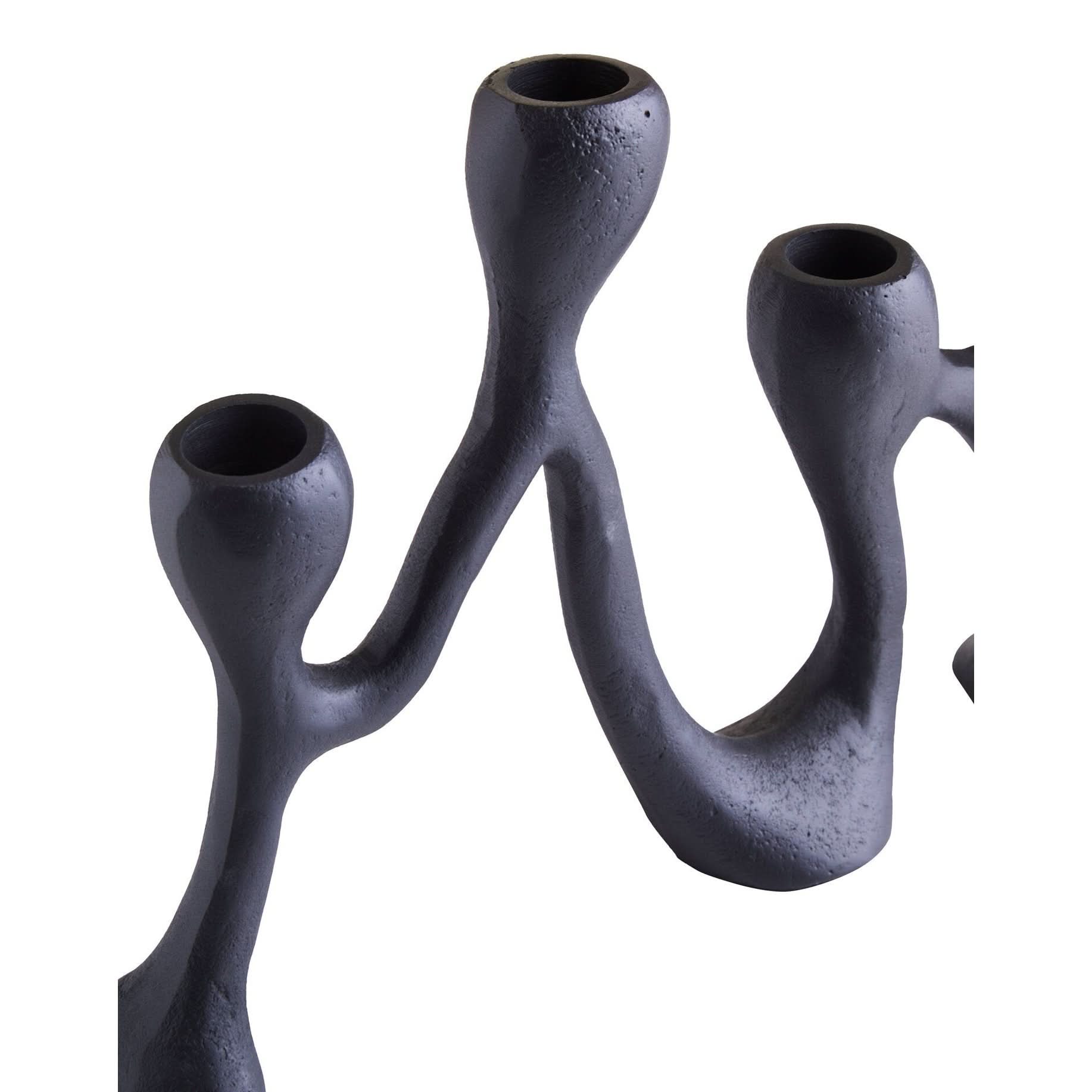 Prato Four Light Black Candle Holder   Nicholas John Interiors