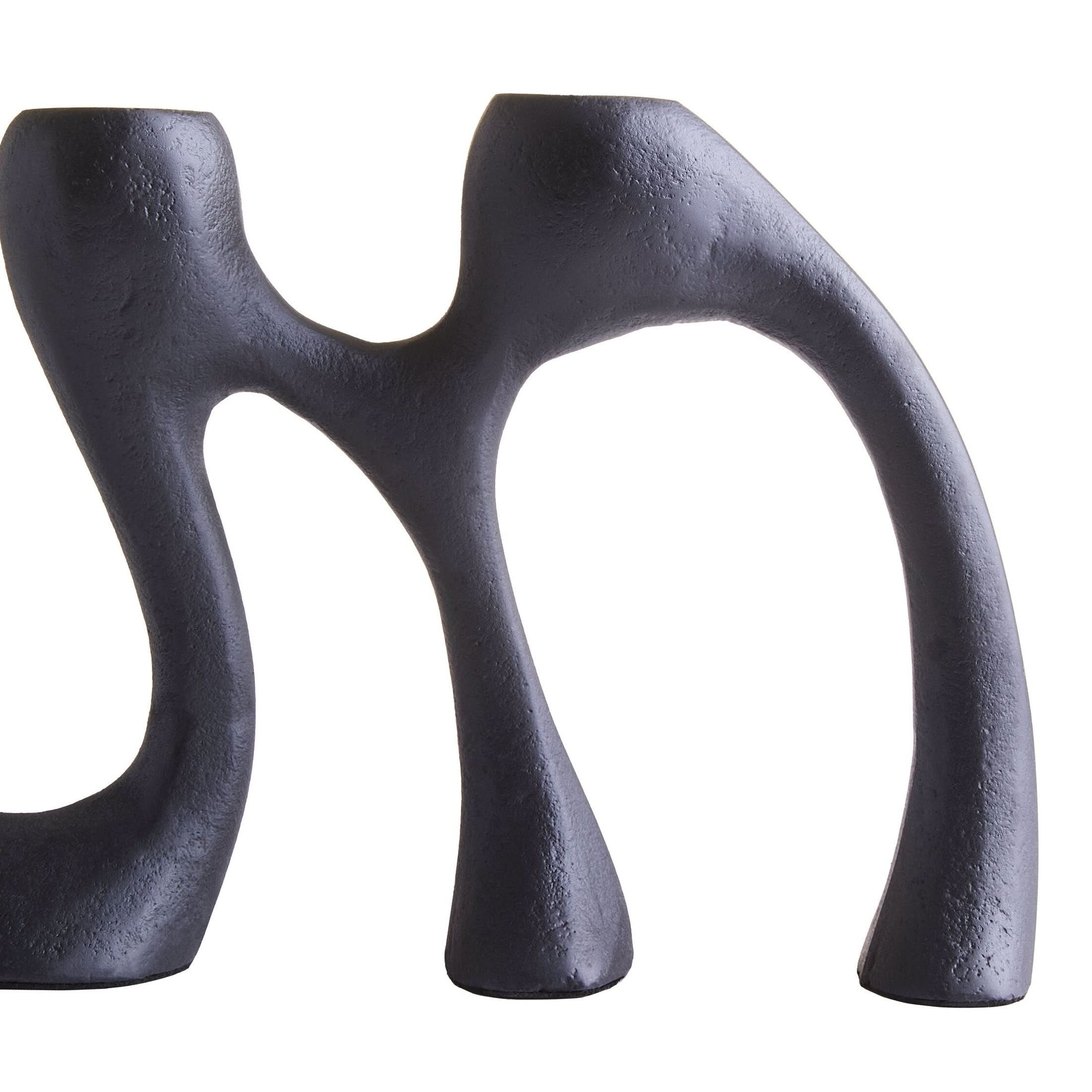 Prato Four Light Black Candle Holder   Nicholas John Interiors