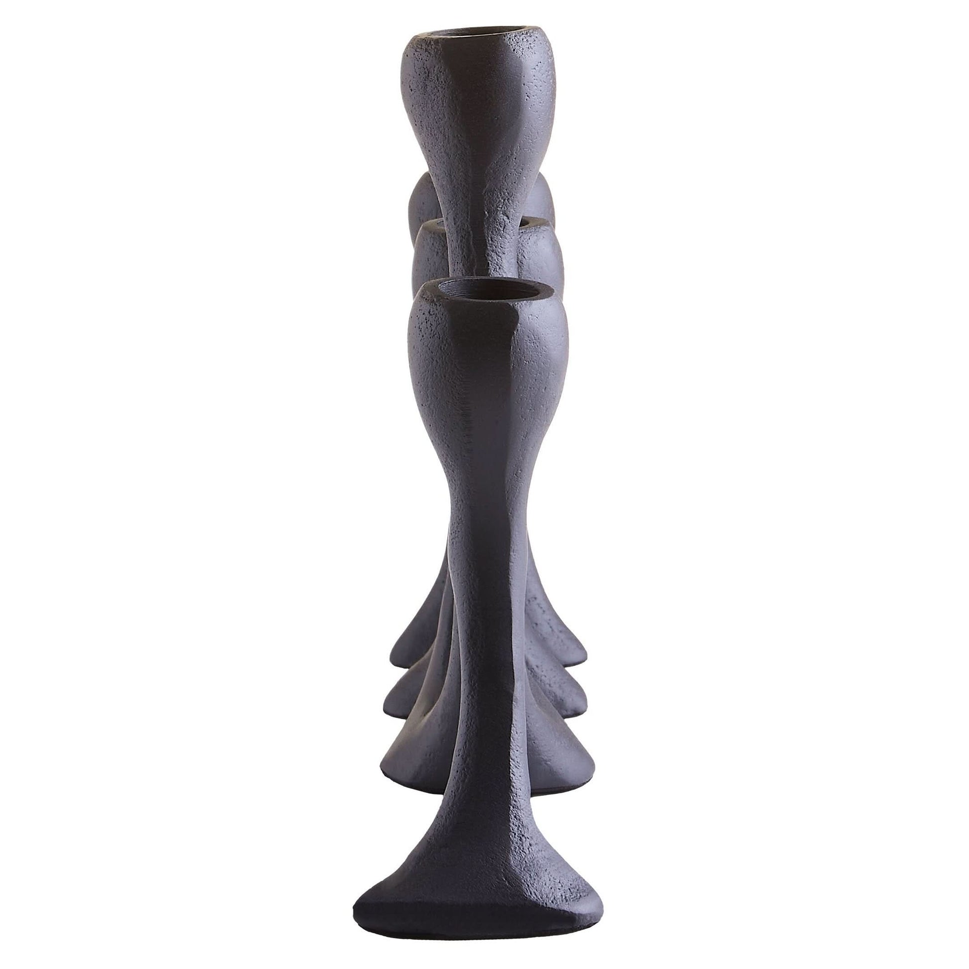 Prato Four Light Black Candle Holder   Nicholas John Interiors