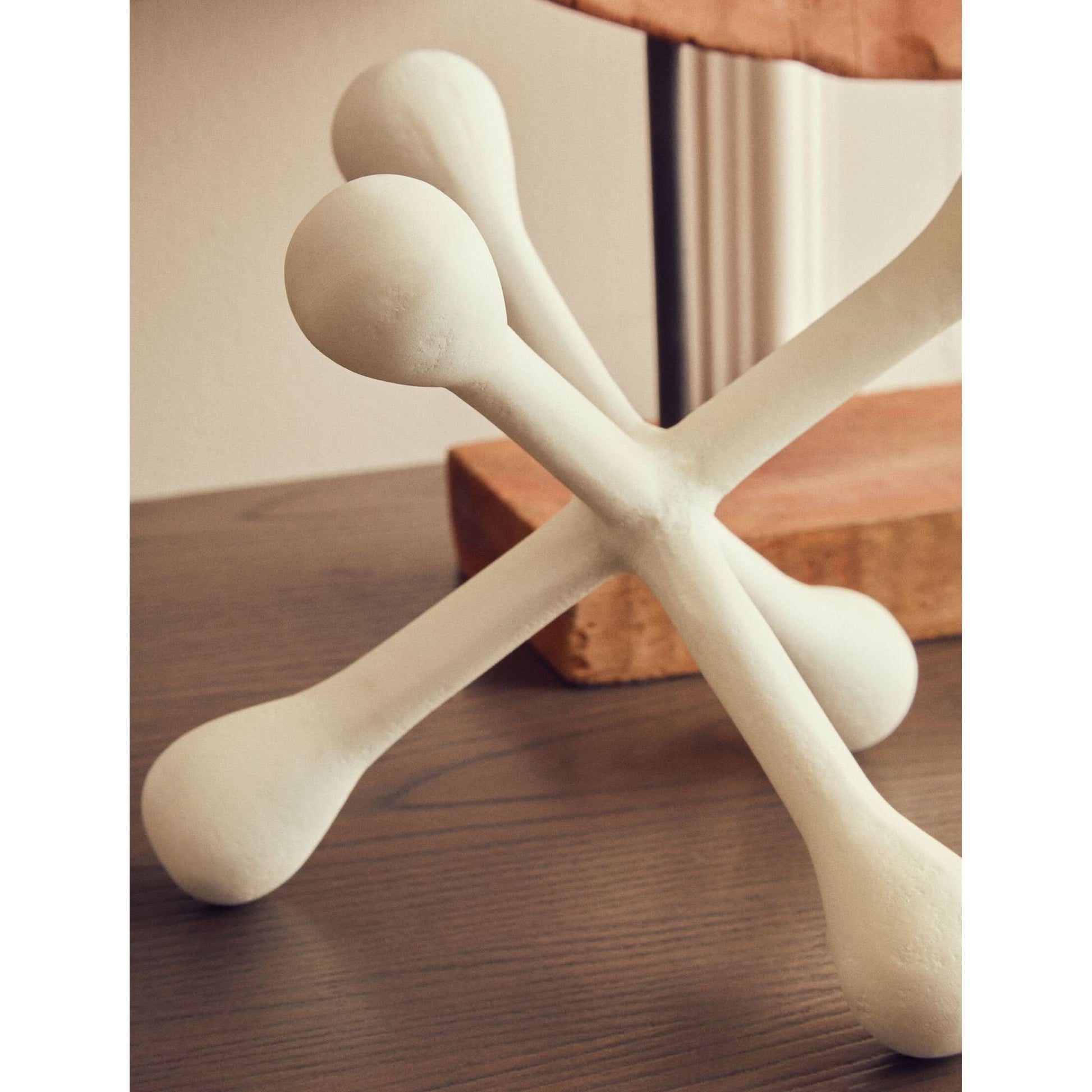 Prato Ivory Finish Jack Sculpture   Nicholas John Interiors