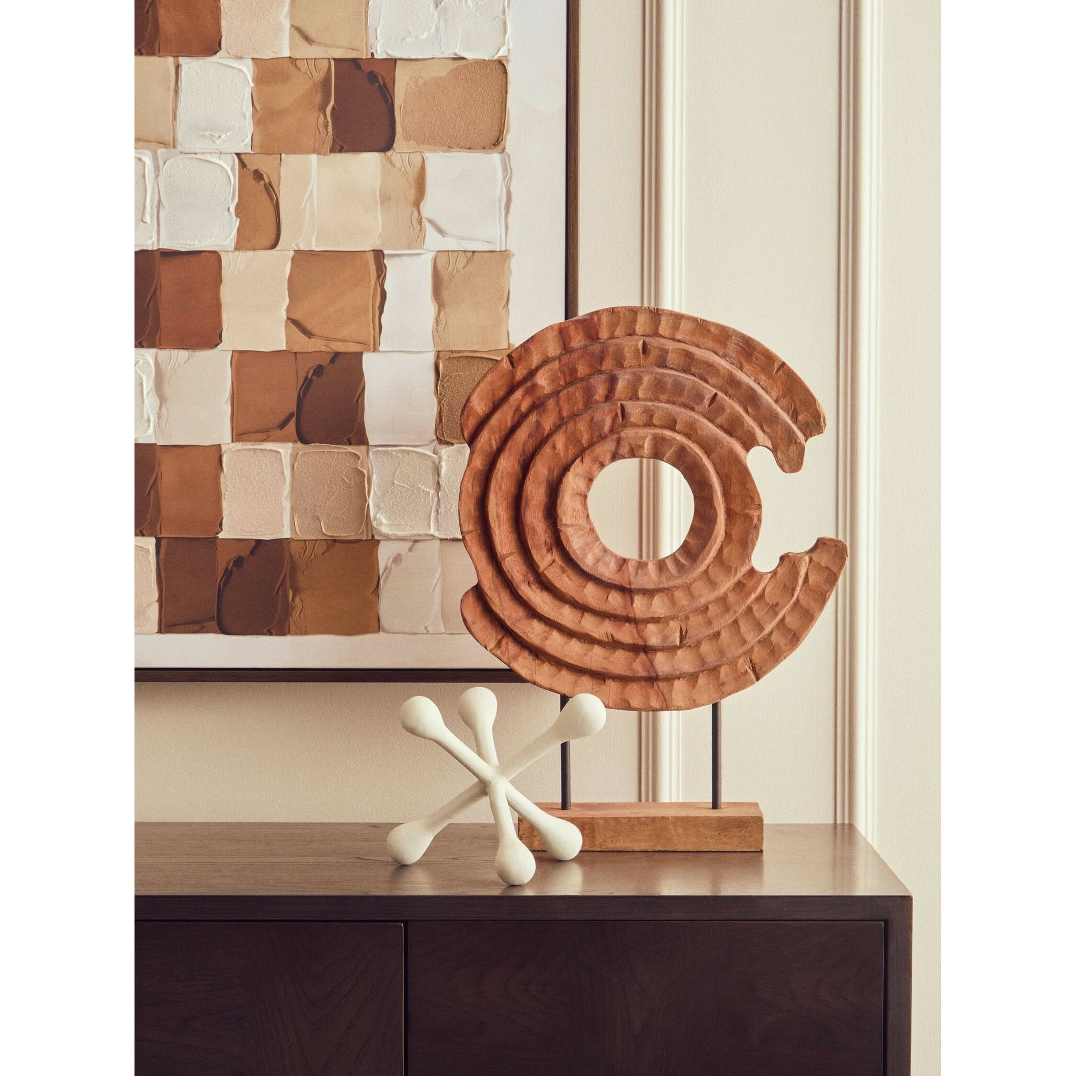 Prato Ivory Finish Jack Sculpture   Nicholas John Interiors