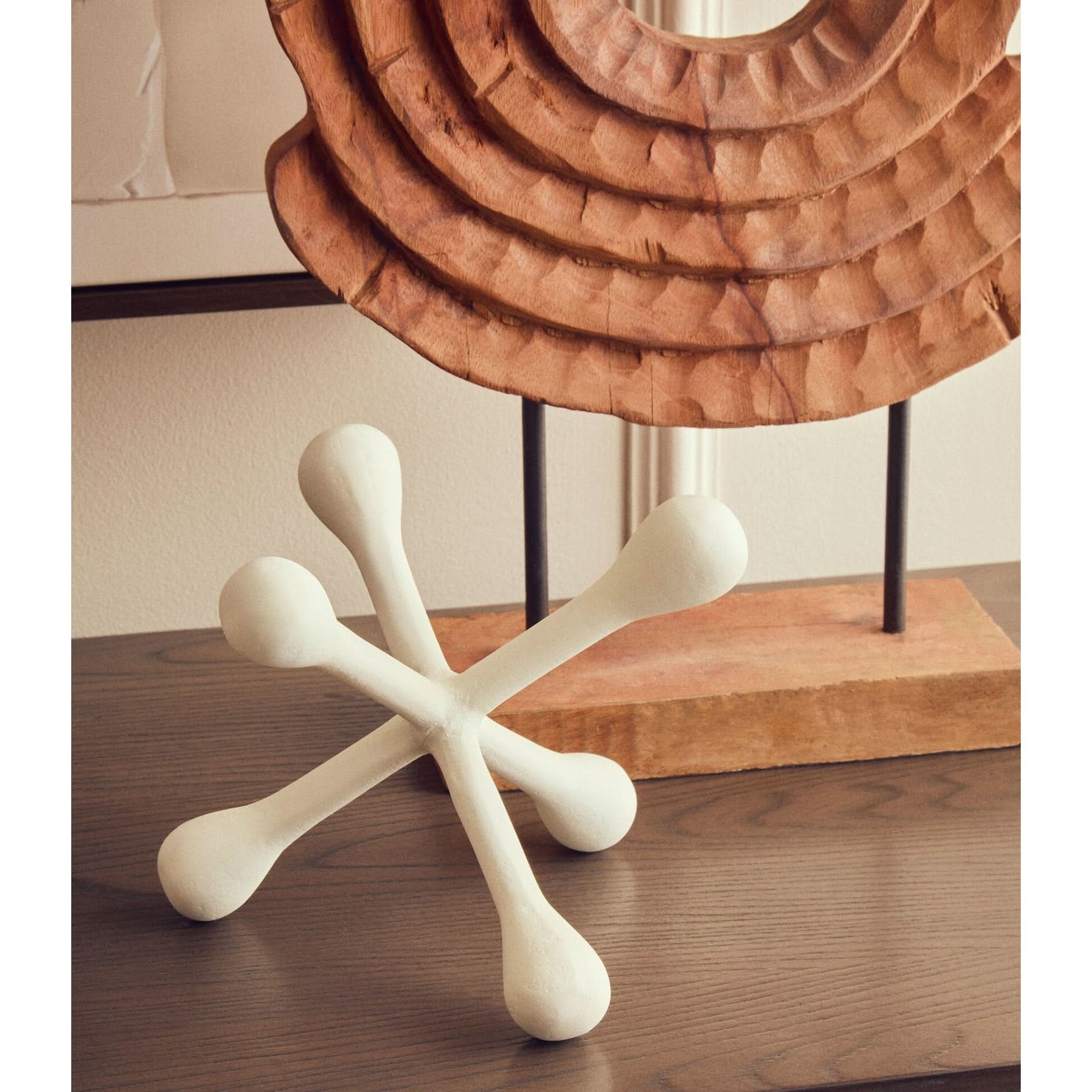 Prato Ivory Finish Jack Sculpture   Nicholas John Interiors