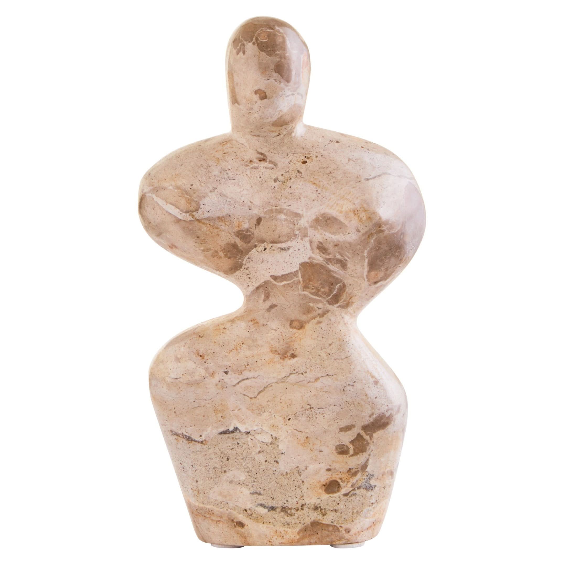 Santino Chocolate Marble Abstract Sculpture   Nicholas John Interiors