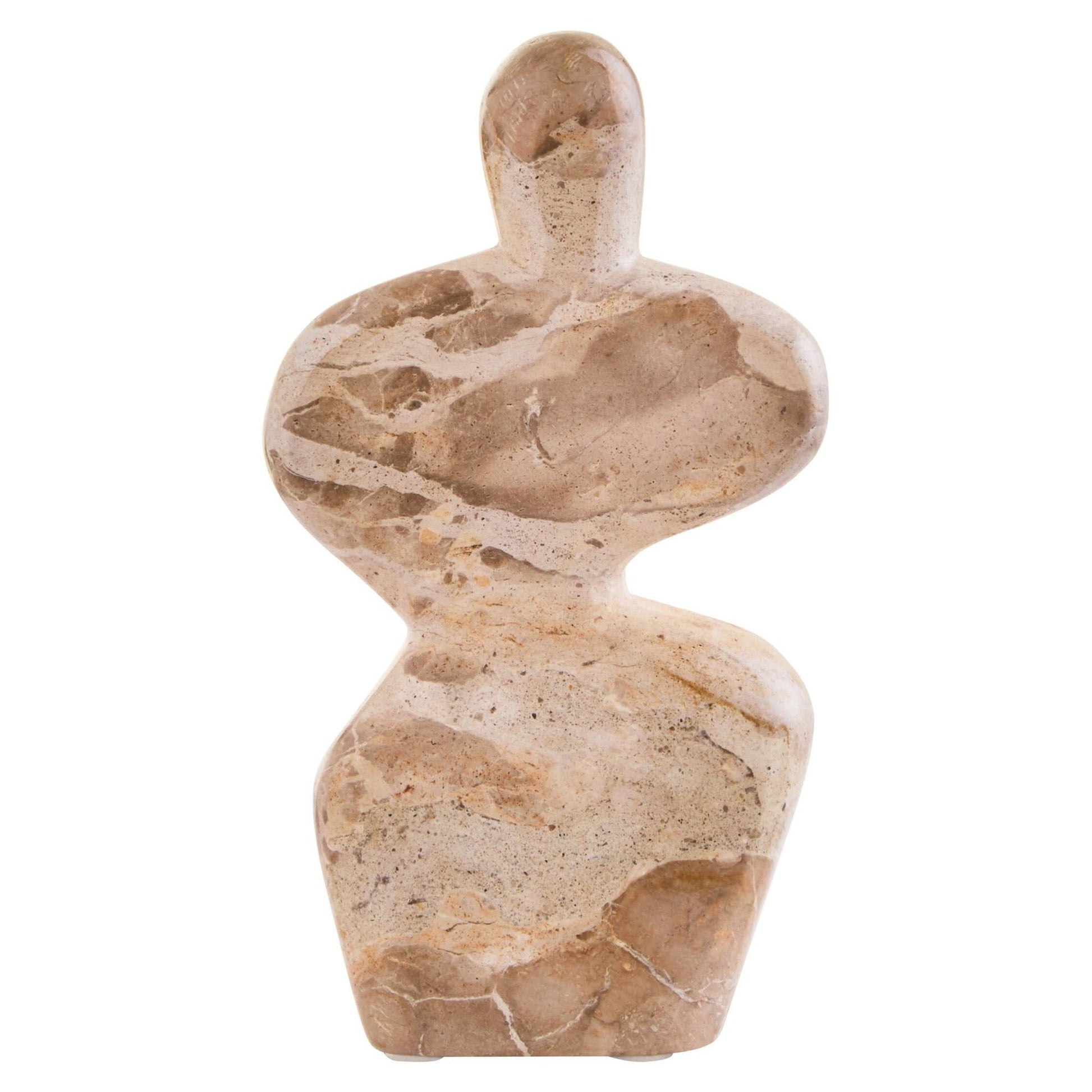 Santino Chocolate Marble Abstract Sculpture   Nicholas John Interiors