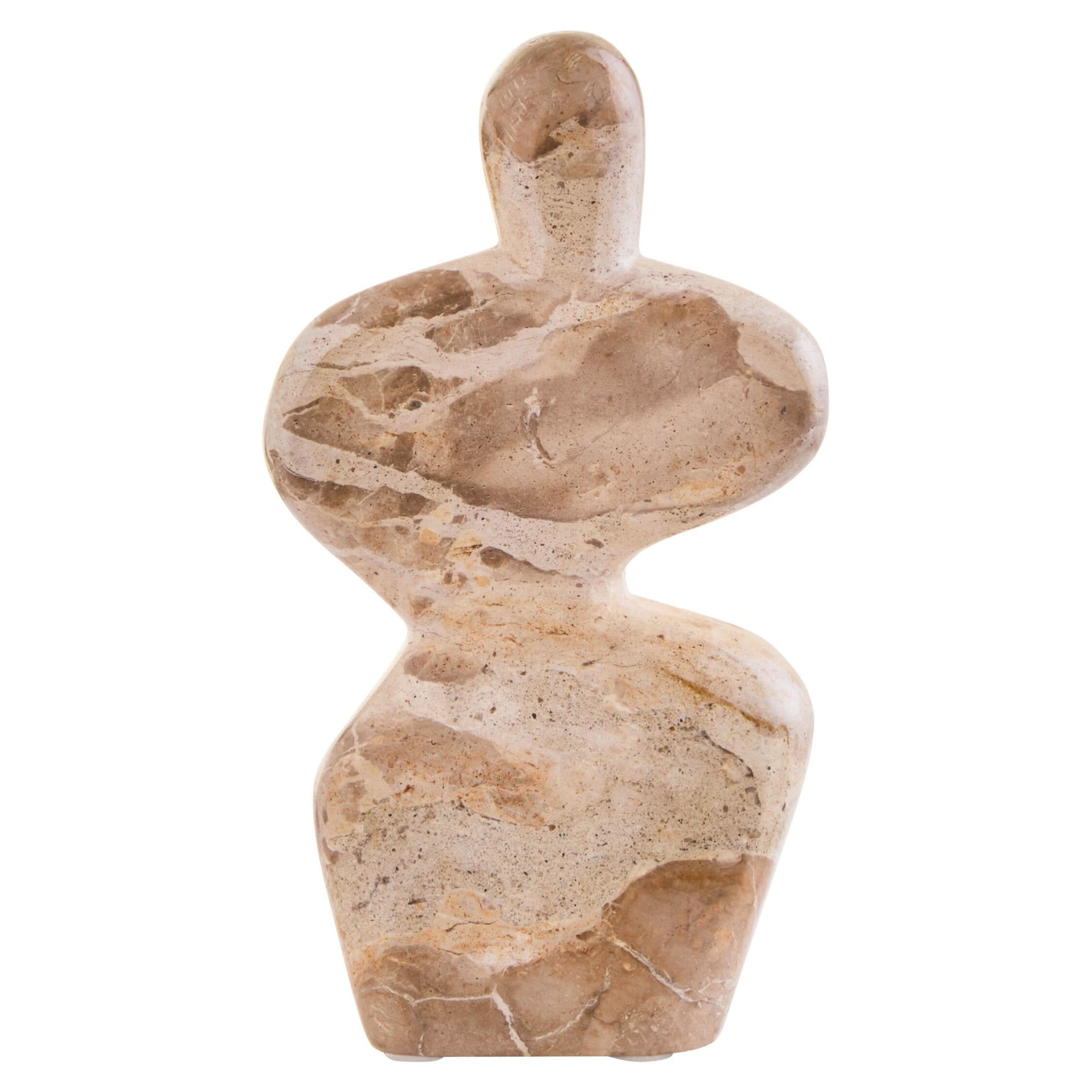 Santino Chocolate Marble Abstract Sculpture   Nicholas John Interiors