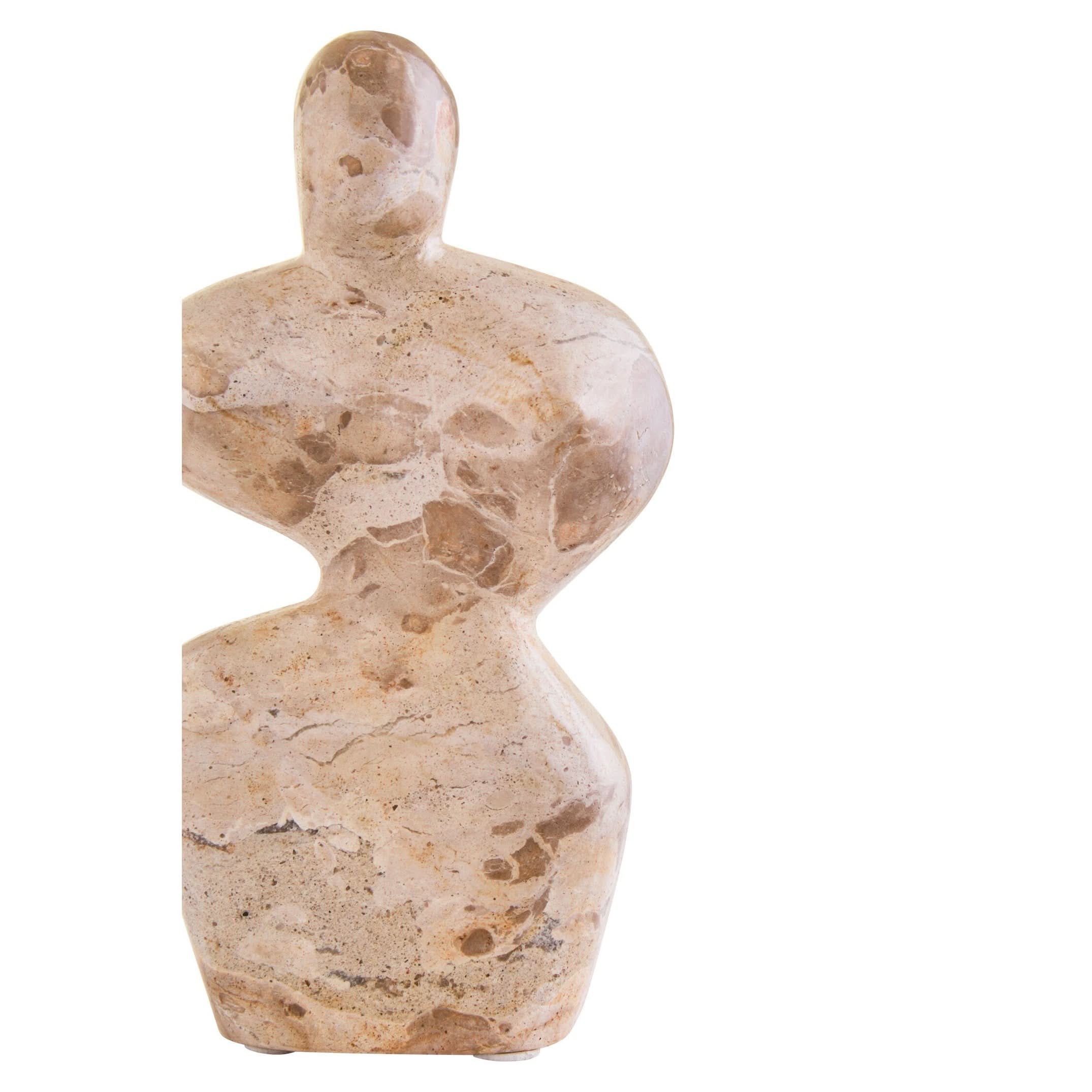 Santino Chocolate Marble Abstract Sculpture   Nicholas John Interiors