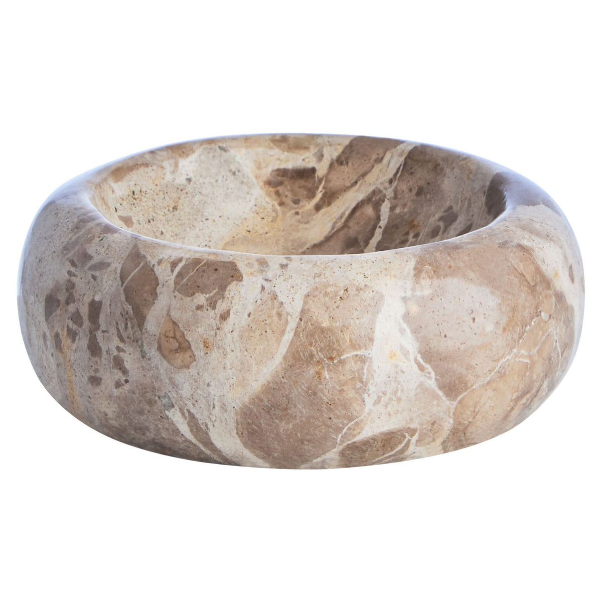 Santino Chocolate Marble Trinket Bowl   Nicholas John Interiors