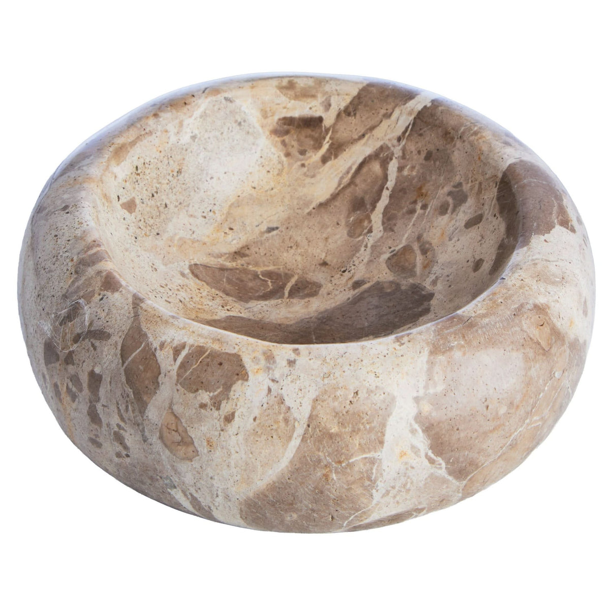 Santino Chocolate Marble Trinket Bowl   Nicholas John Interiors