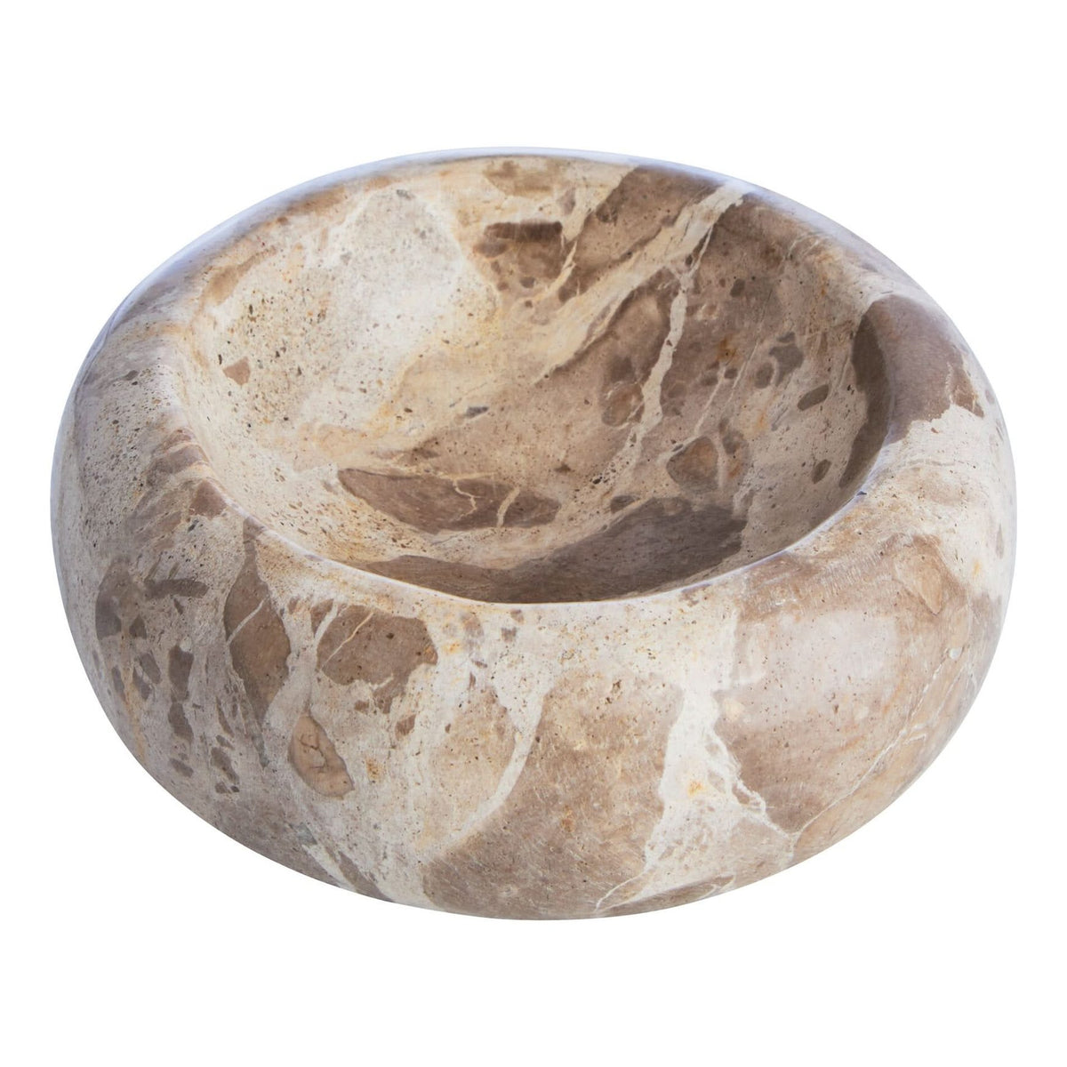 Santino Chocolate Marble Trinket Bowl   Nicholas John Interiors
