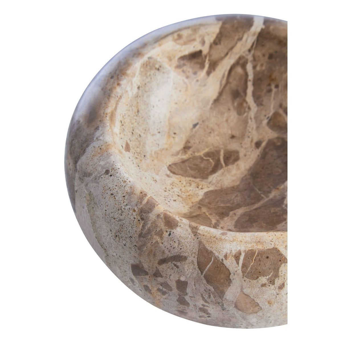 Santino Chocolate Marble Trinket Bowl   Nicholas John Interiors