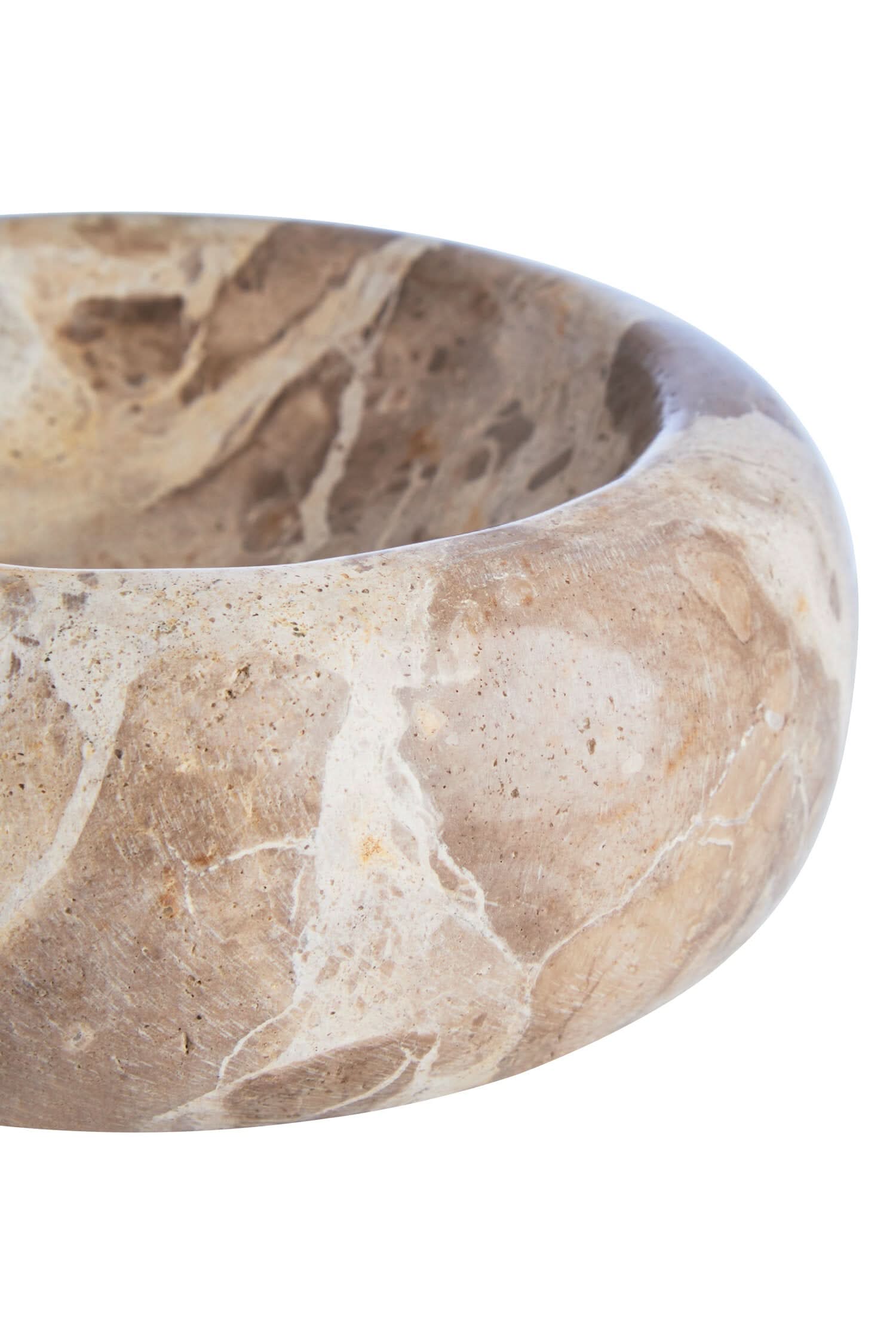 Santino Chocolate Marble Trinket Bowl   Nicholas John Interiors