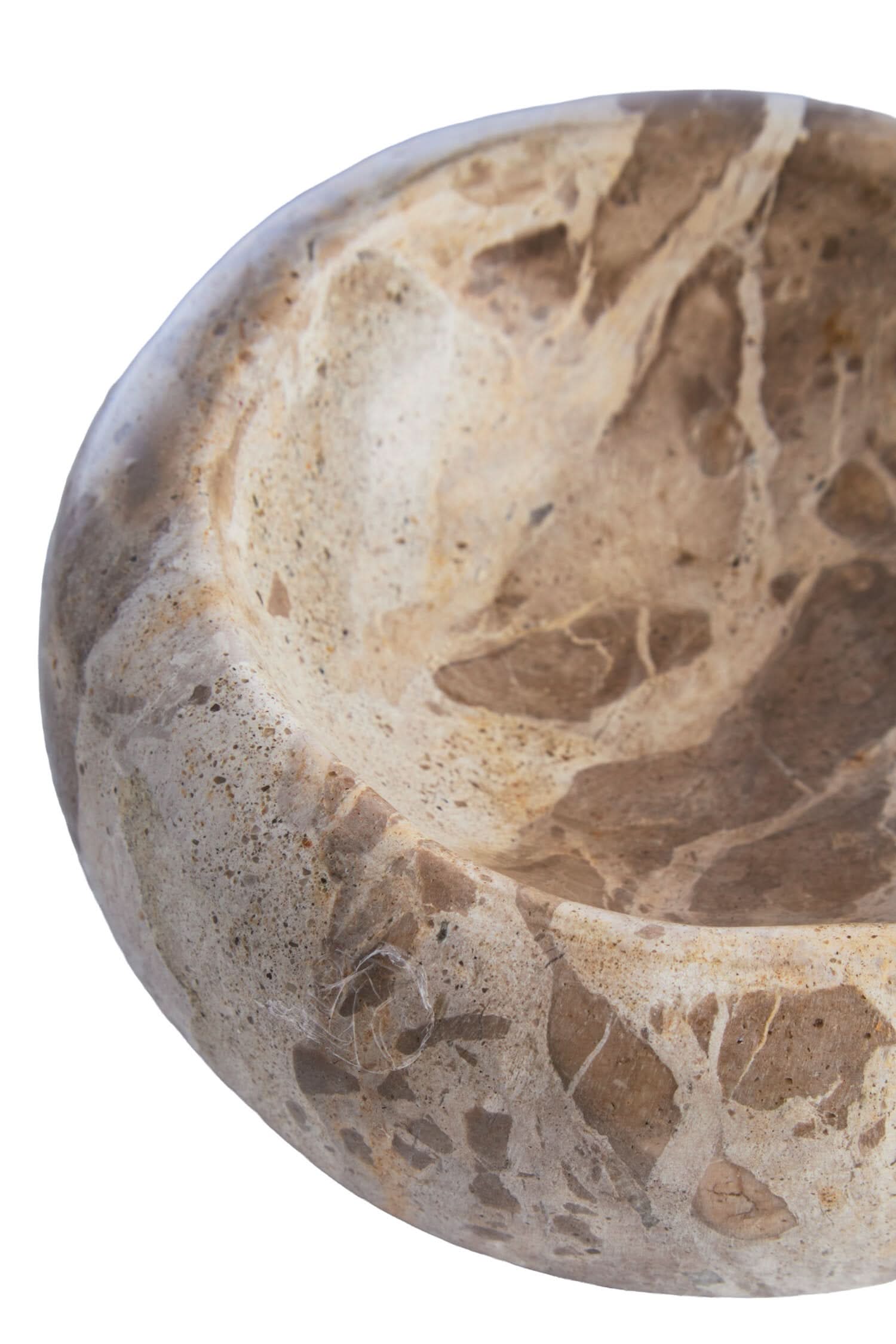 Santino Chocolate Marble Trinket Bowl   Nicholas John Interiors