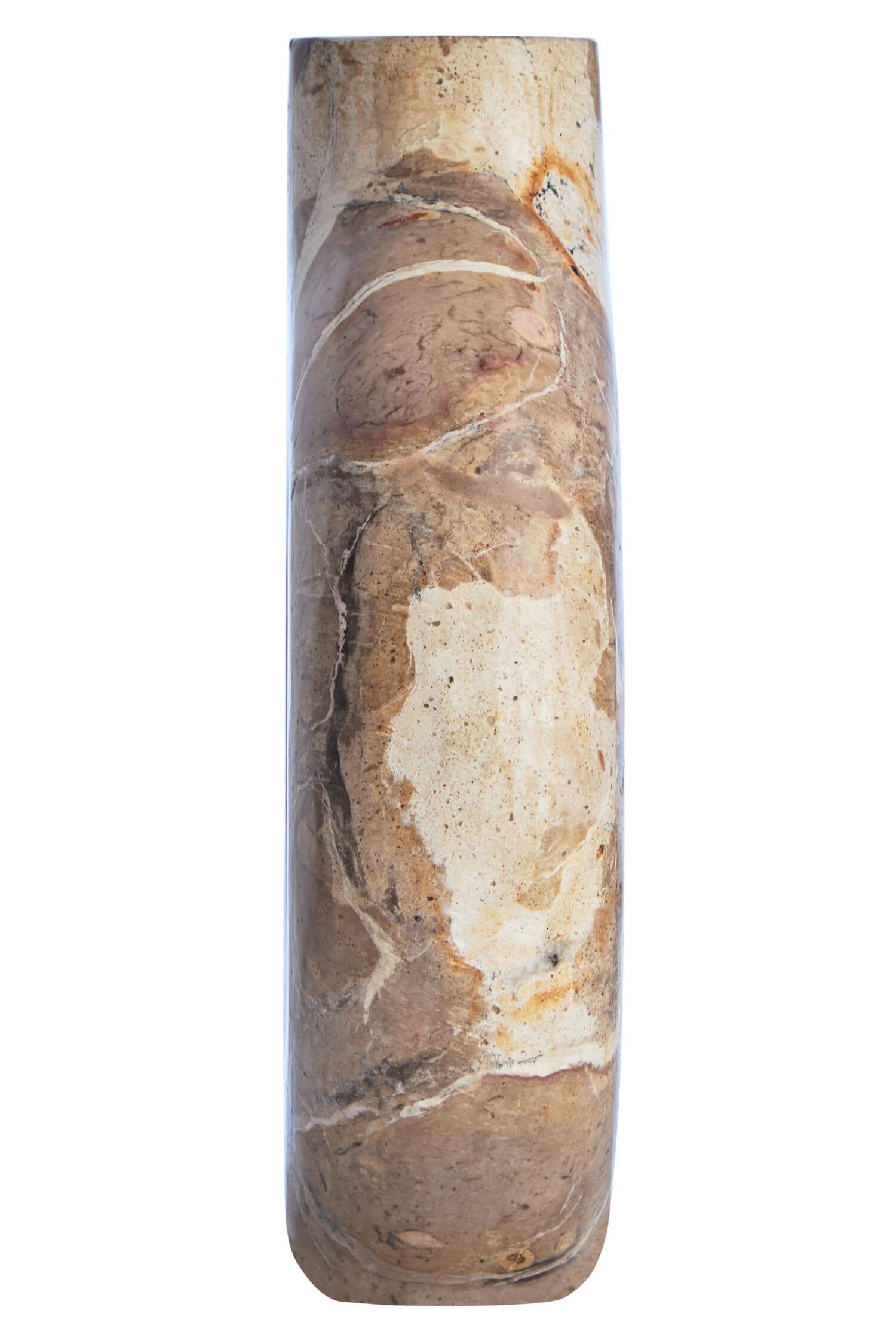 Santino Chocolate Marble Vase   Nicholas John Interiors