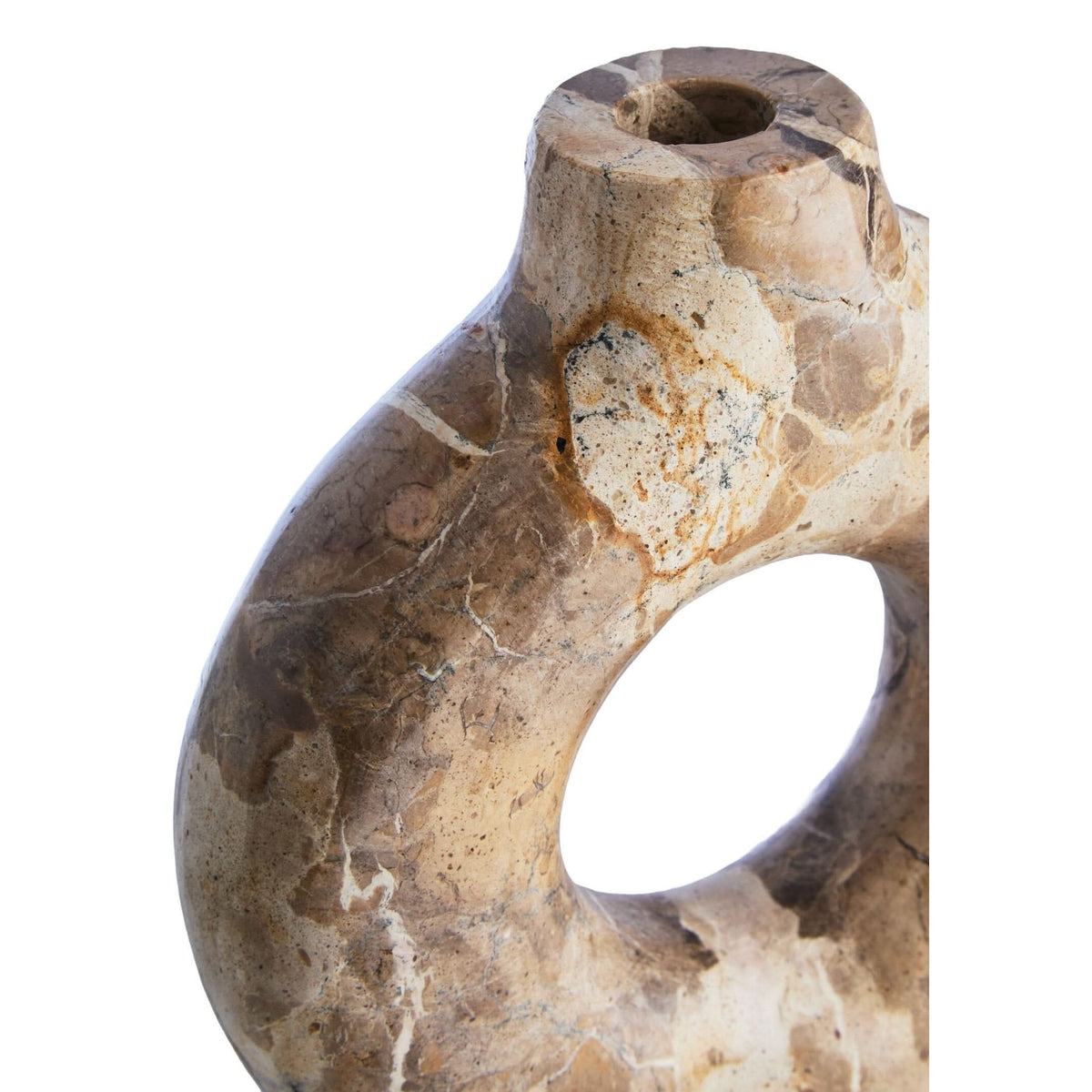 Santino Chocolate Marble Vase   Nicholas John Interiors