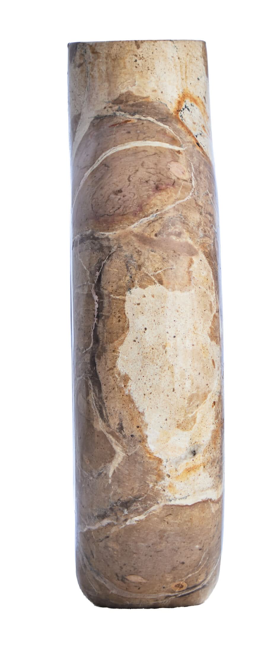 Santino Chocolate Marble Vase   Nicholas John Interiors